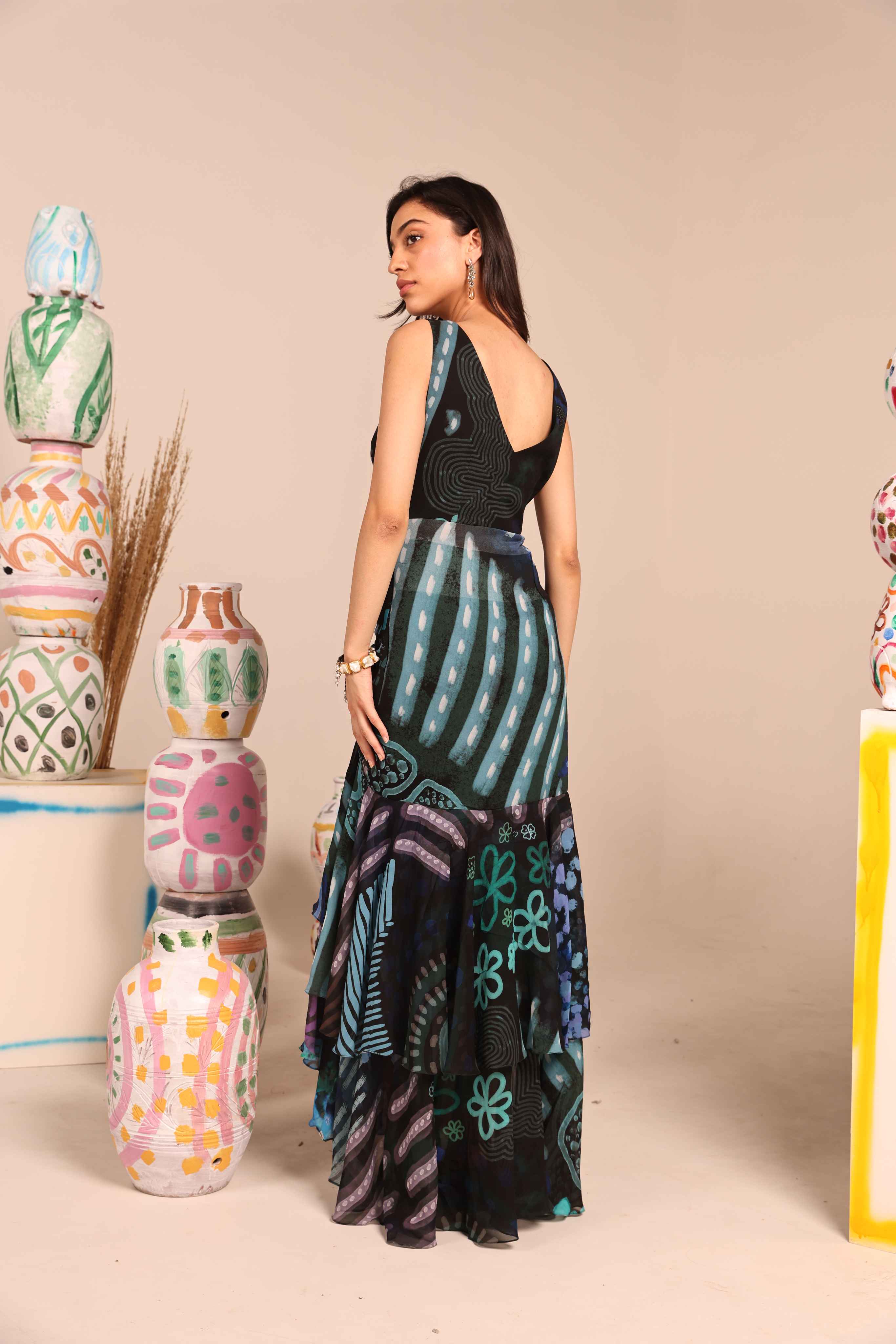 Exotic Escape Georgette Dress