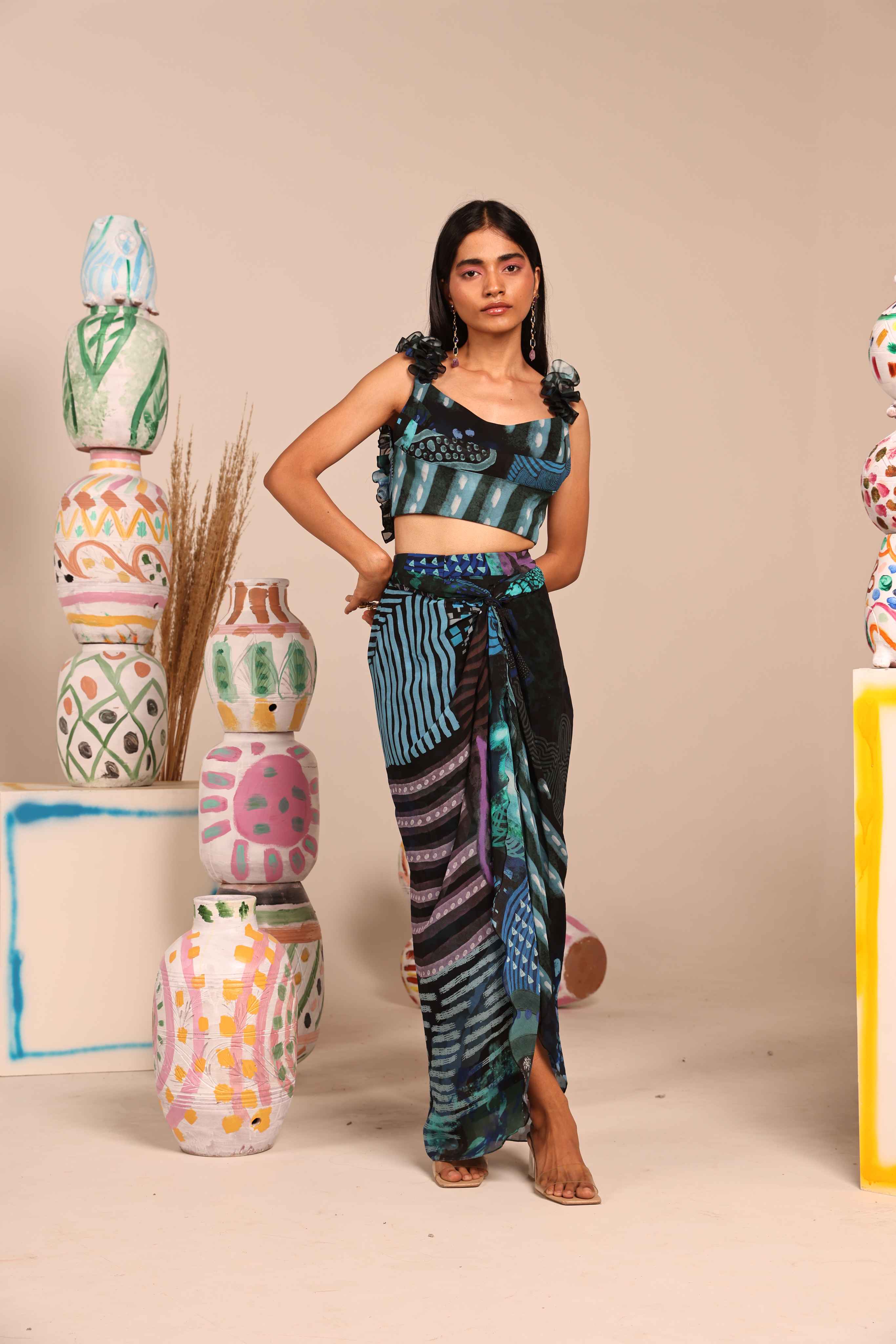 Coastal Charm Georgette Co-Ord Set