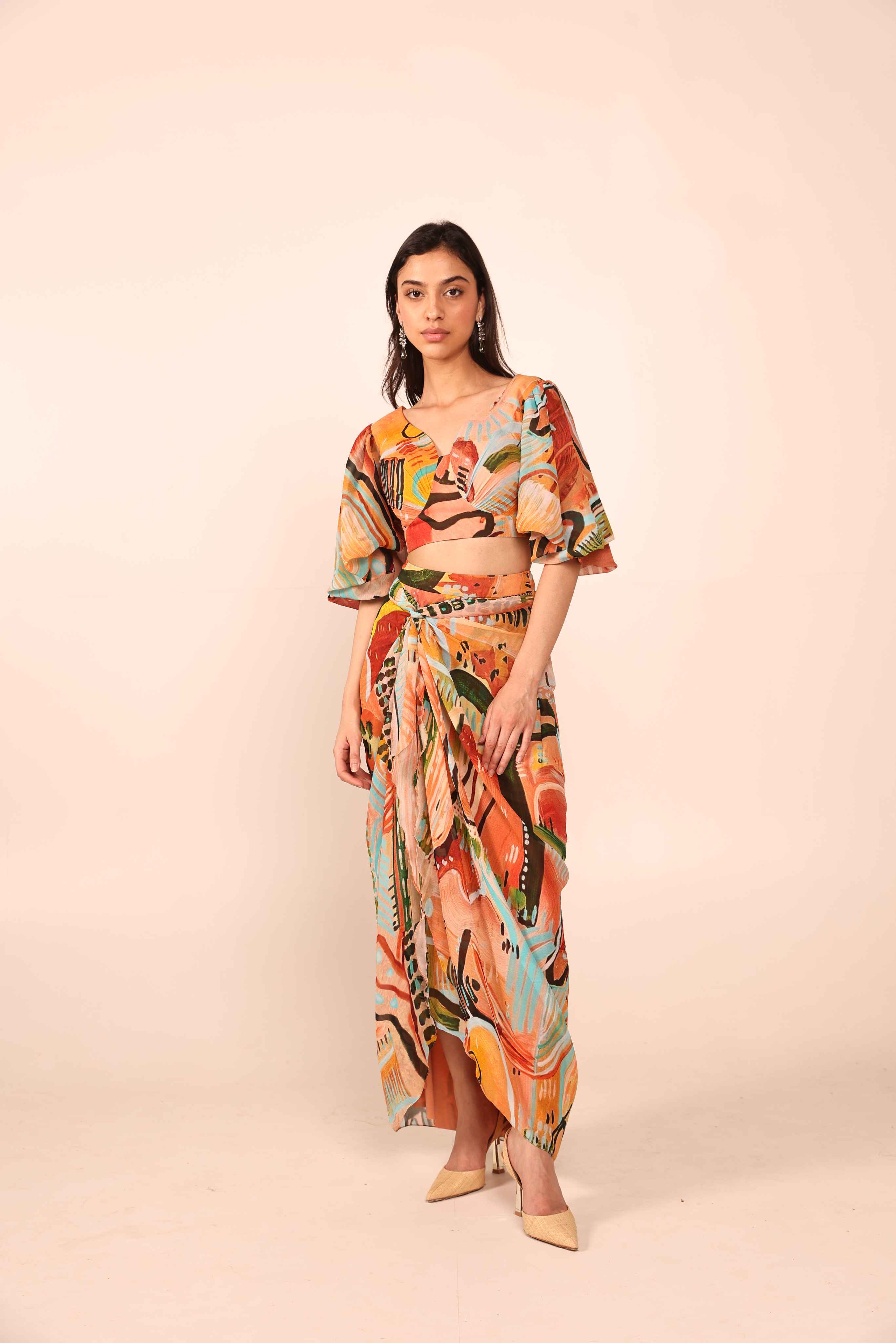 Jungle Jive Georgette Co-Ord Set