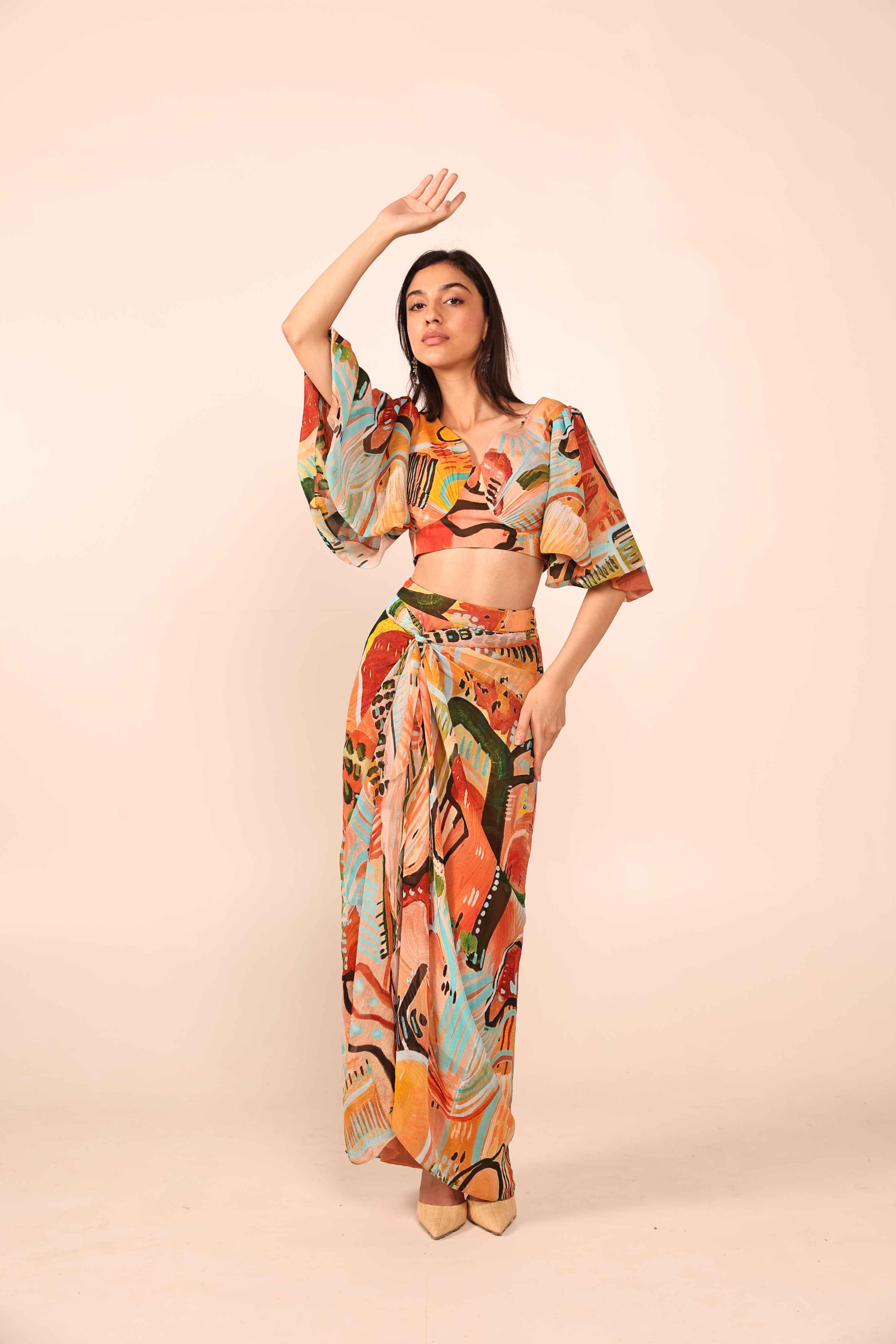 Jungle Jive Georgette Co-Ord Set