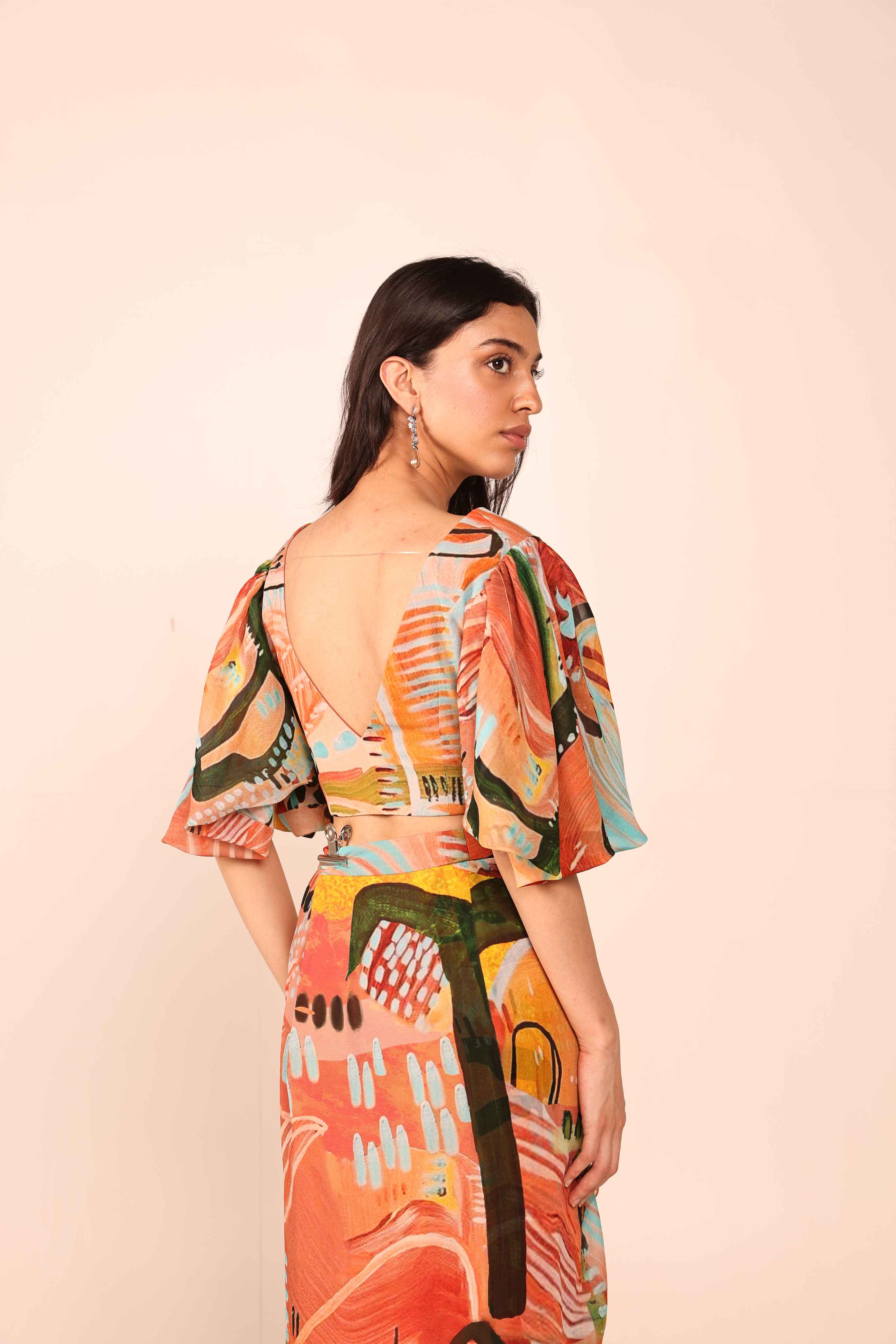Jungle Jive Georgette Co-Ord Set