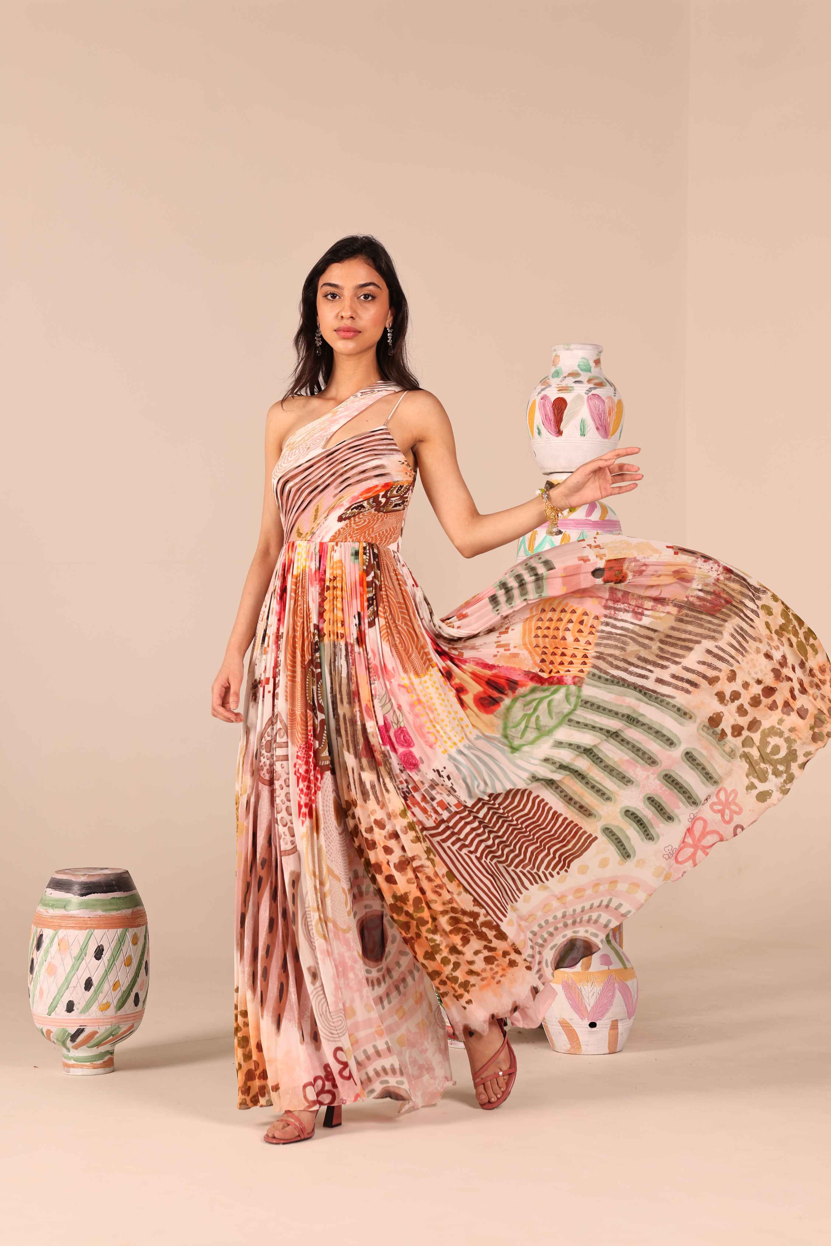 Summer Splash Georgette Jumpsuit