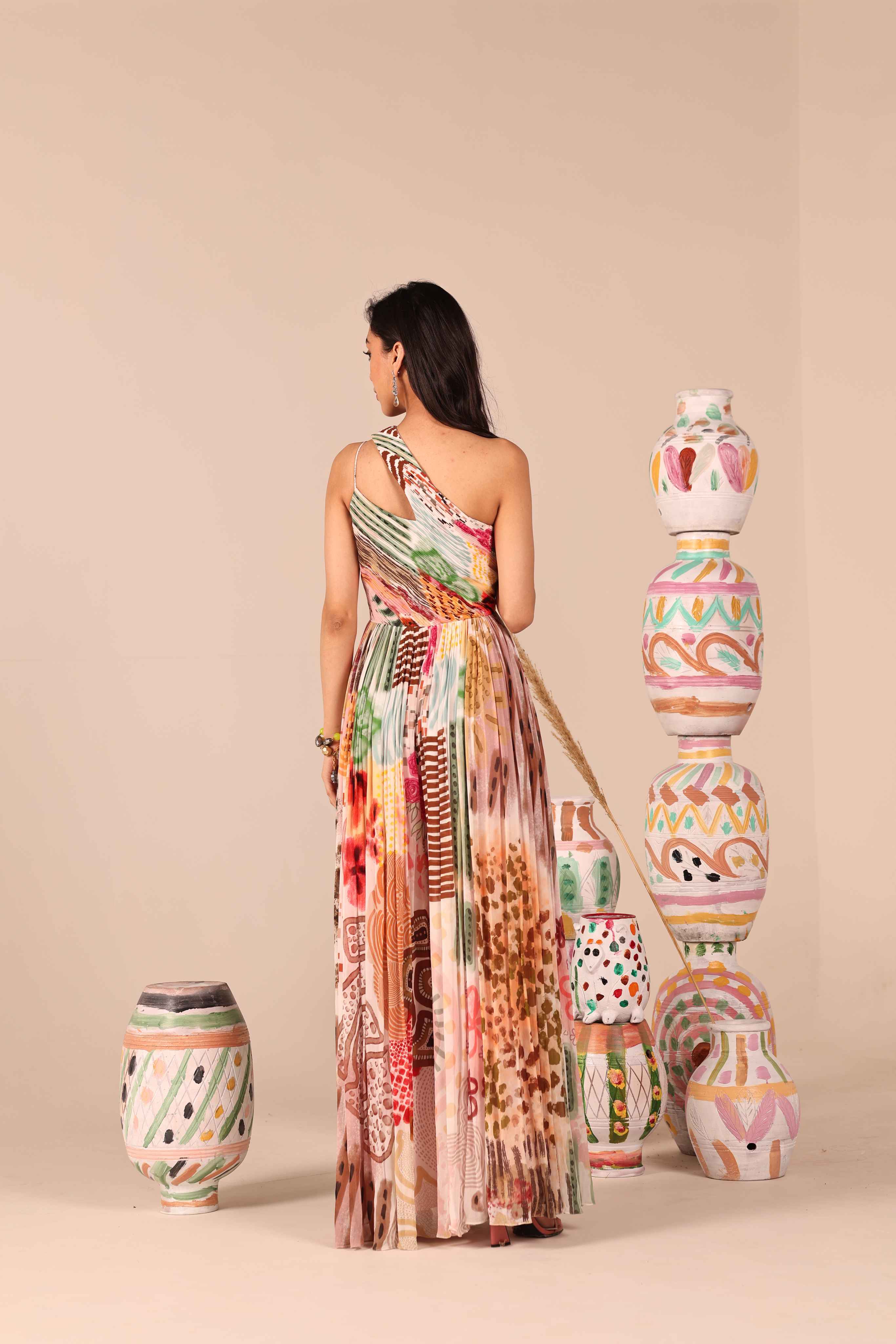 Summer Splash Georgette Jumpsuit