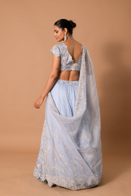 Moonstone Handpainted Sequin Lehenga