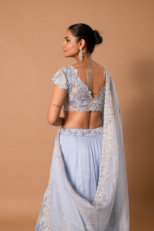 Moonstone Handpainted Sequin Lehenga