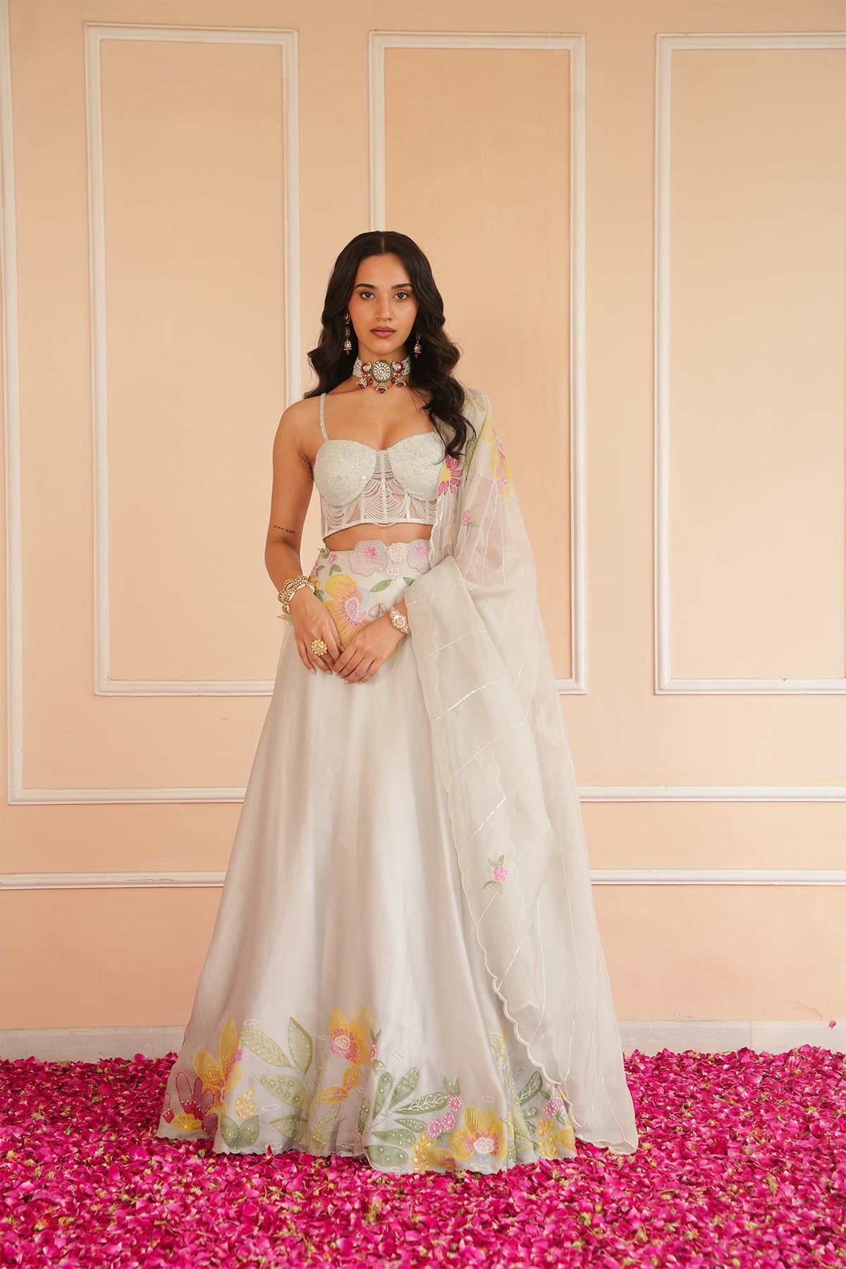 Pearl Handpainted Lehenga