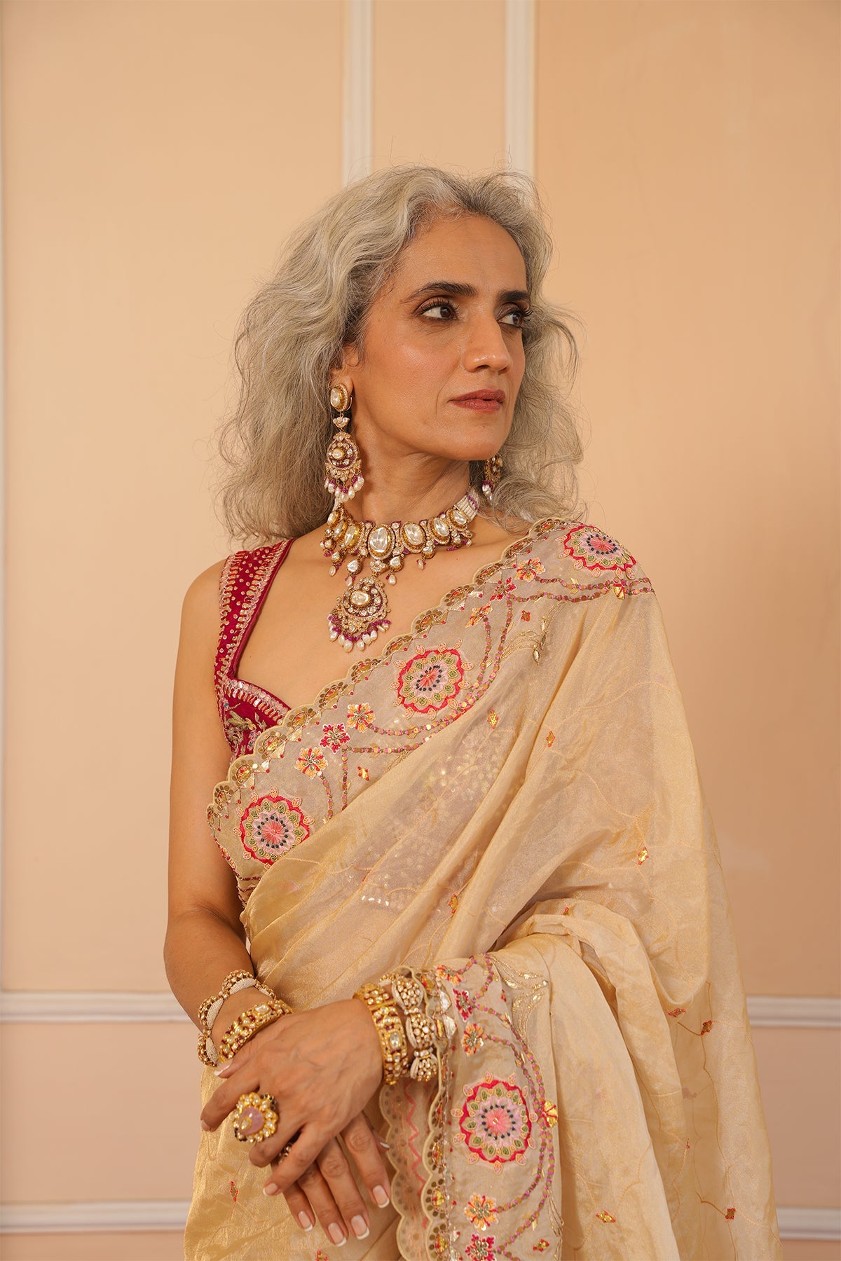 Tara Zardosi Saree