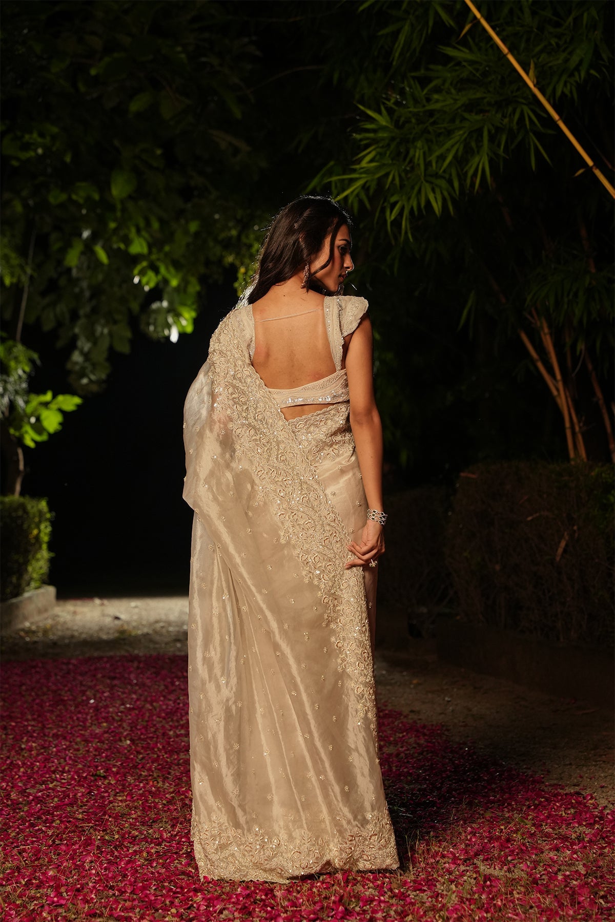 Nyra Sequinned Saree