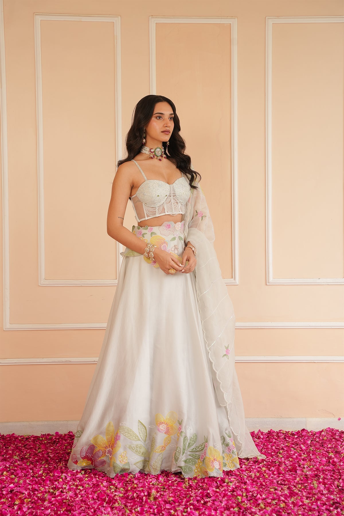 Pearl Handpainted Lehenga