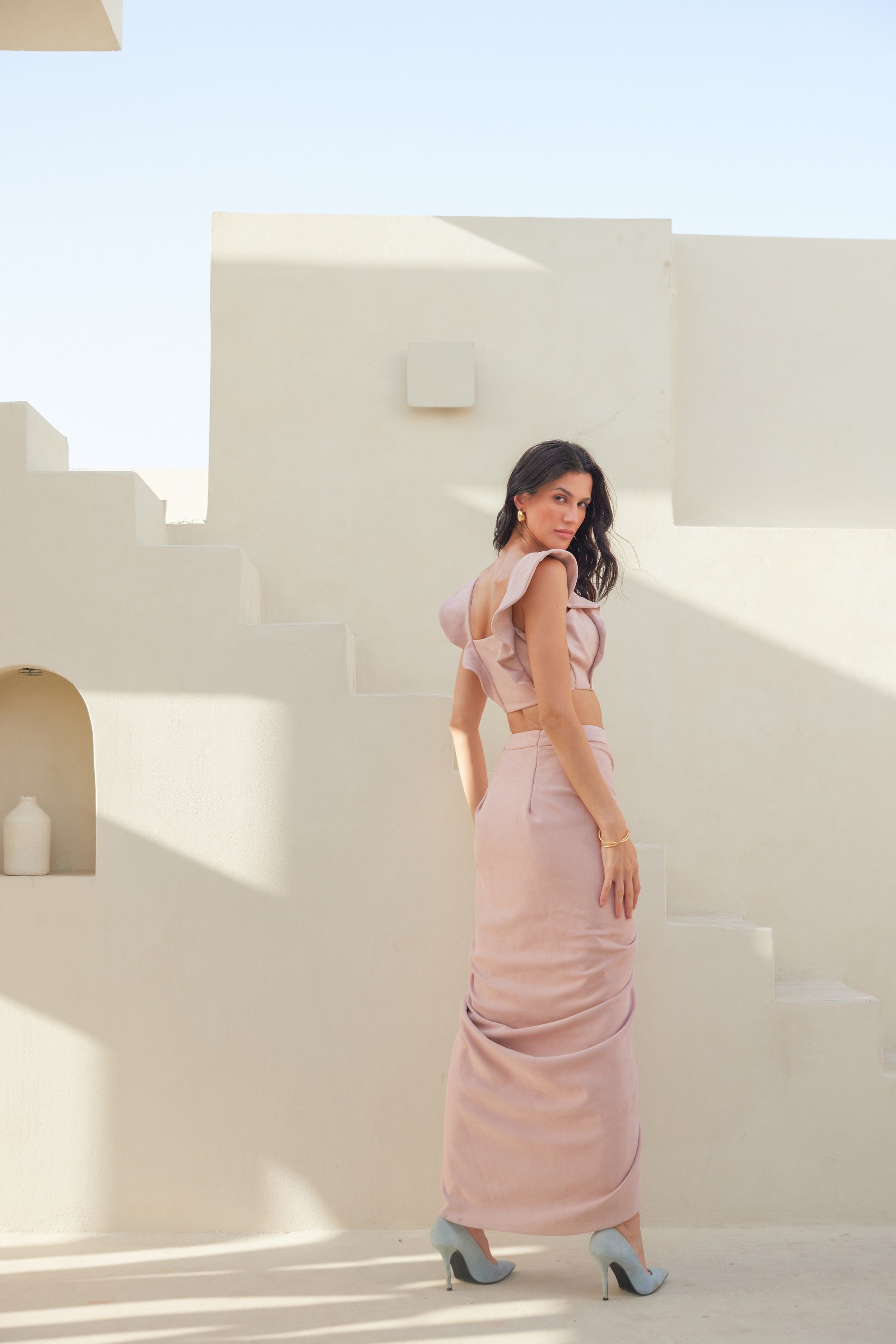 Blushing Belle Suede Set