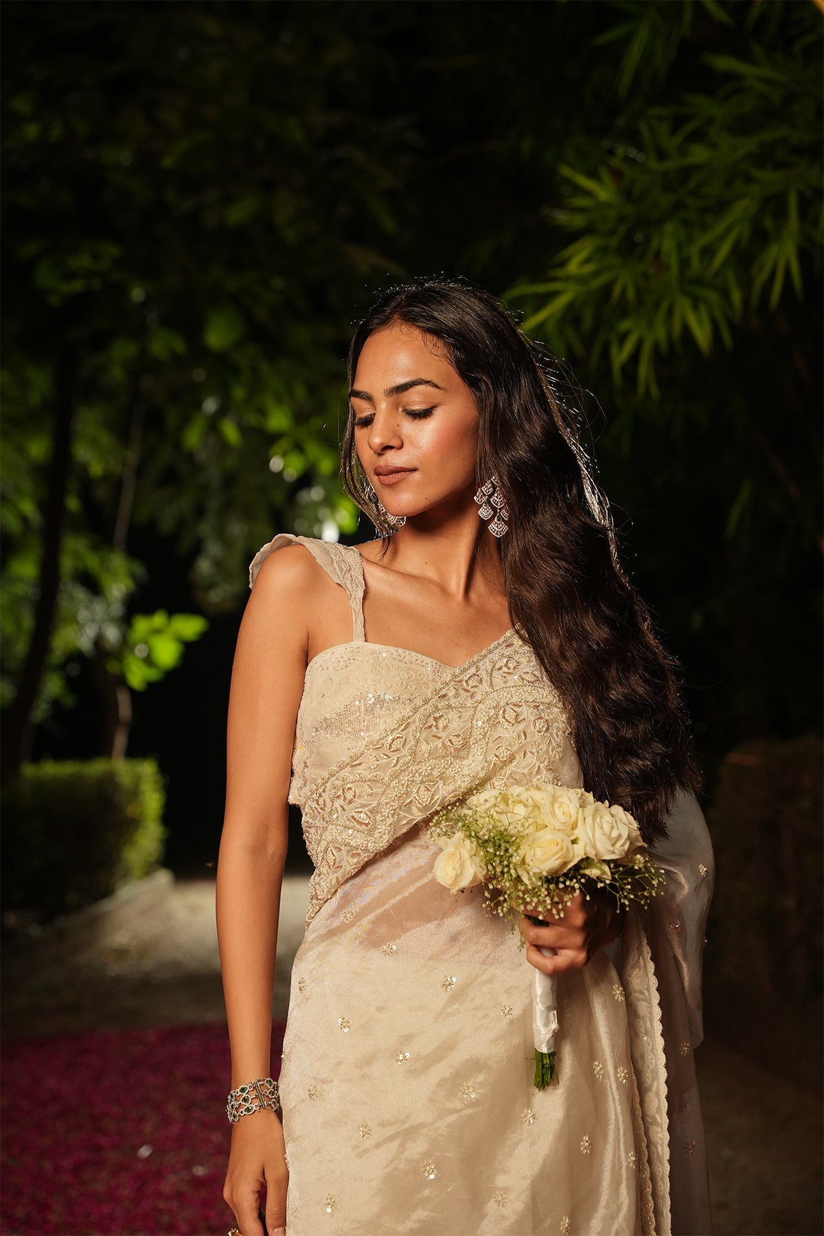 Nyra Sequinned Saree