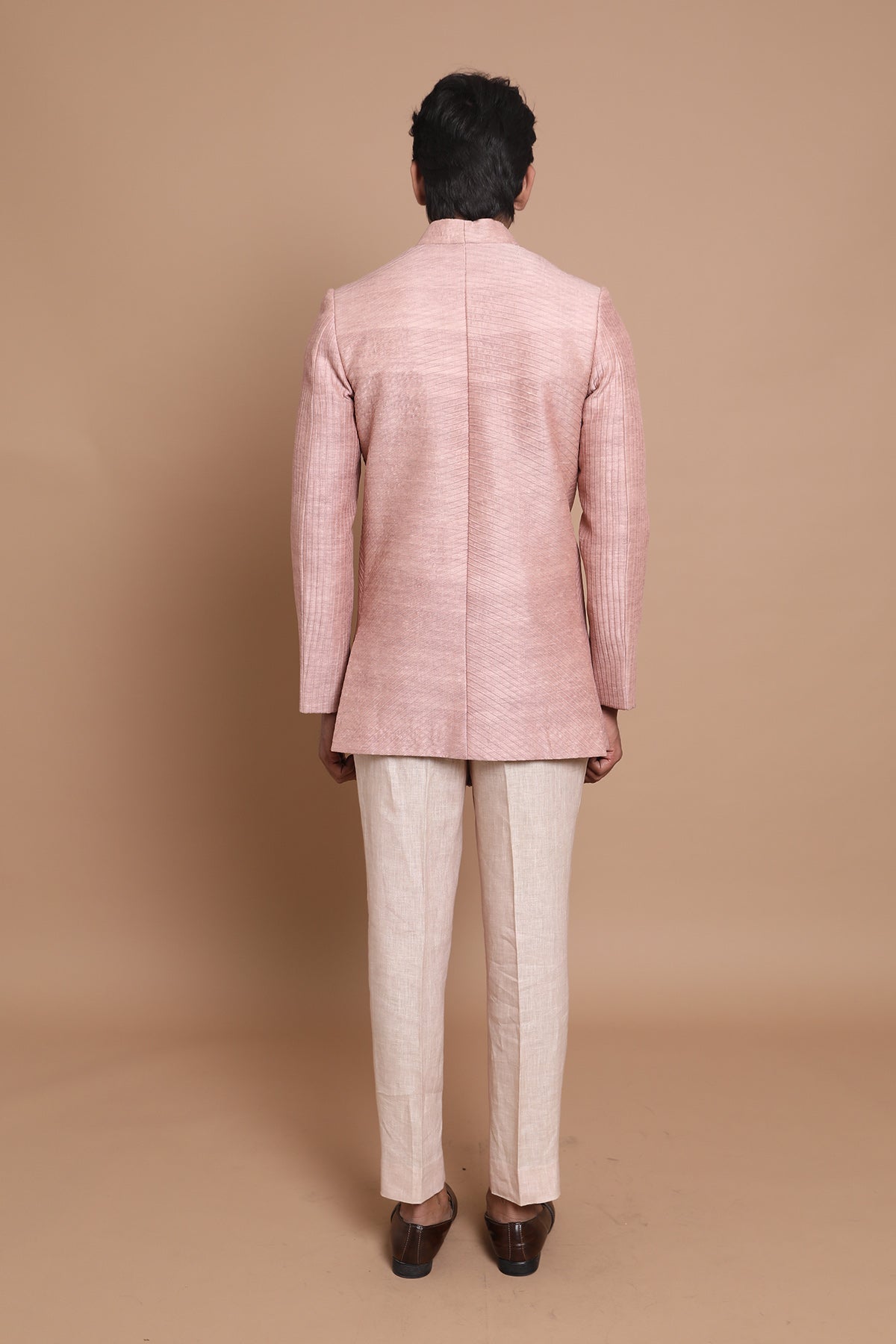 Raw Silk Hand Embroidered Jacket