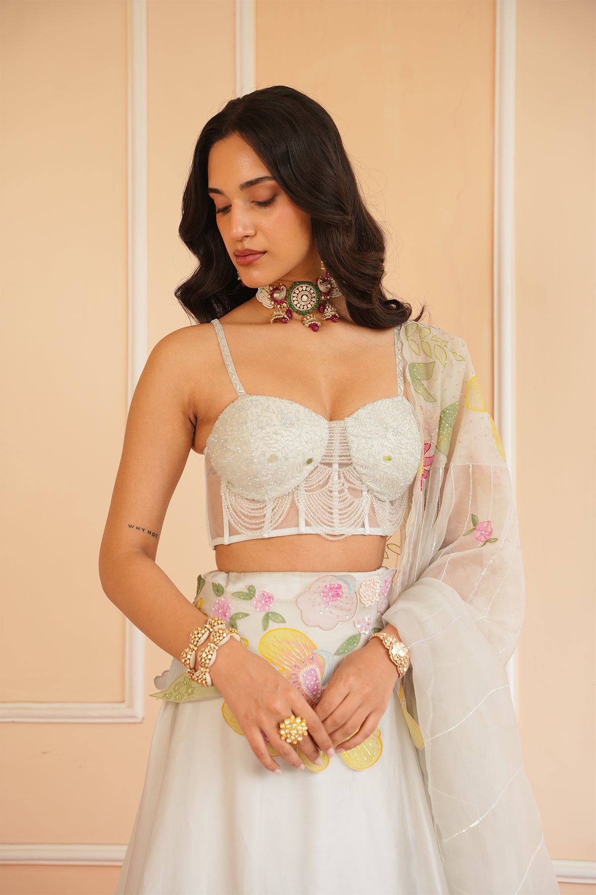 Pearl Handpainted Lehenga