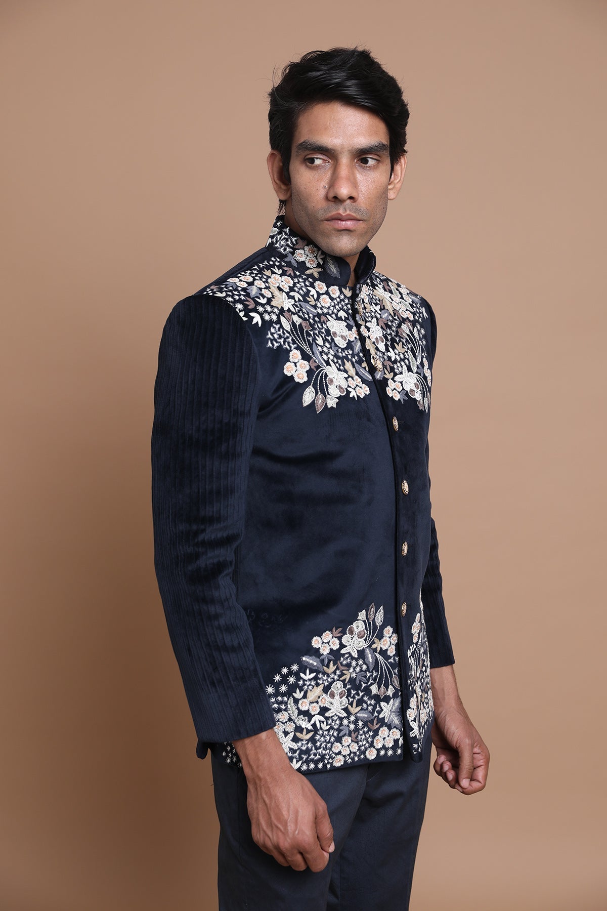 Velvet Embroidered Jacket & Pants