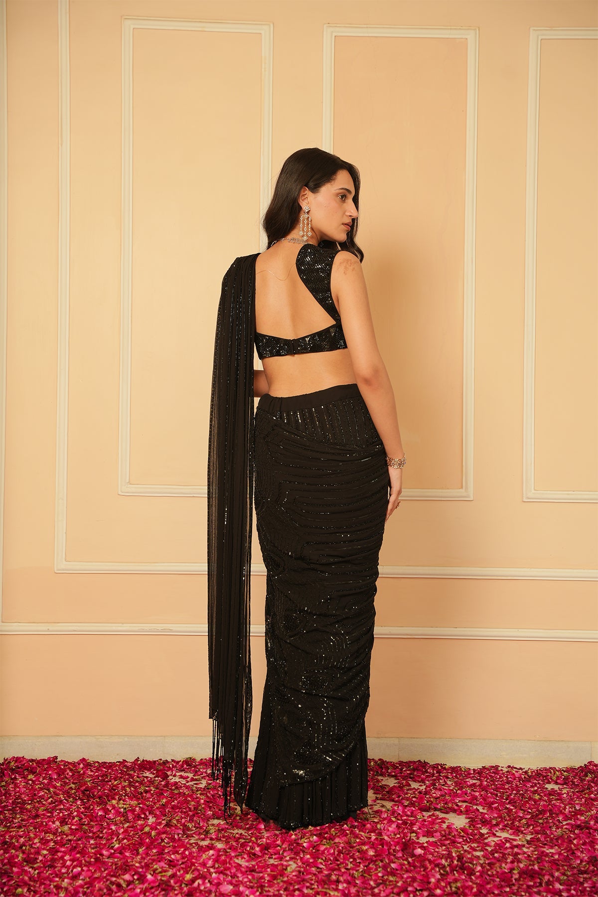 Moonlight Mirage Draped Saree