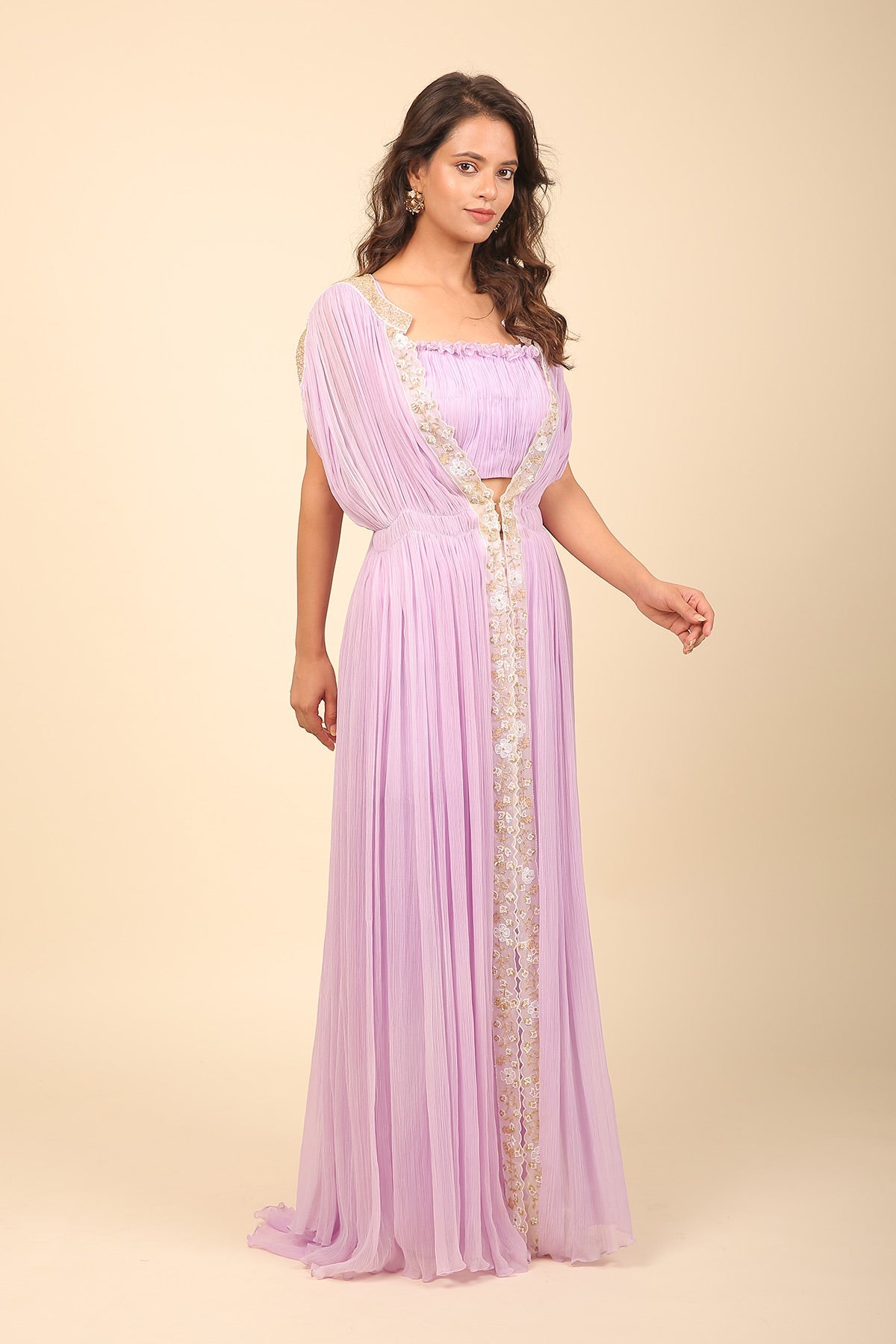 The Lilac Sharara Set