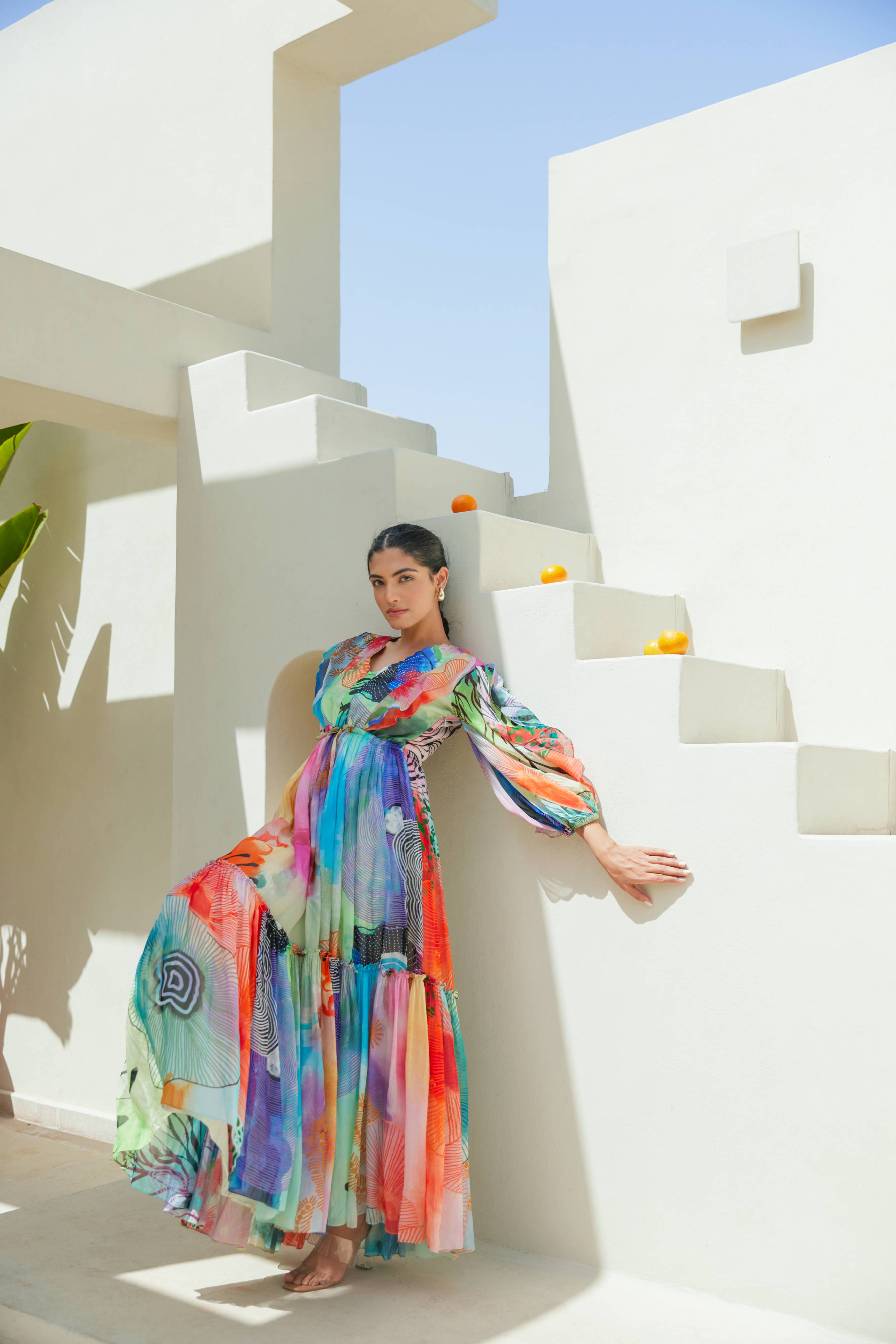 Tropical Dreamscape Maxi Dress