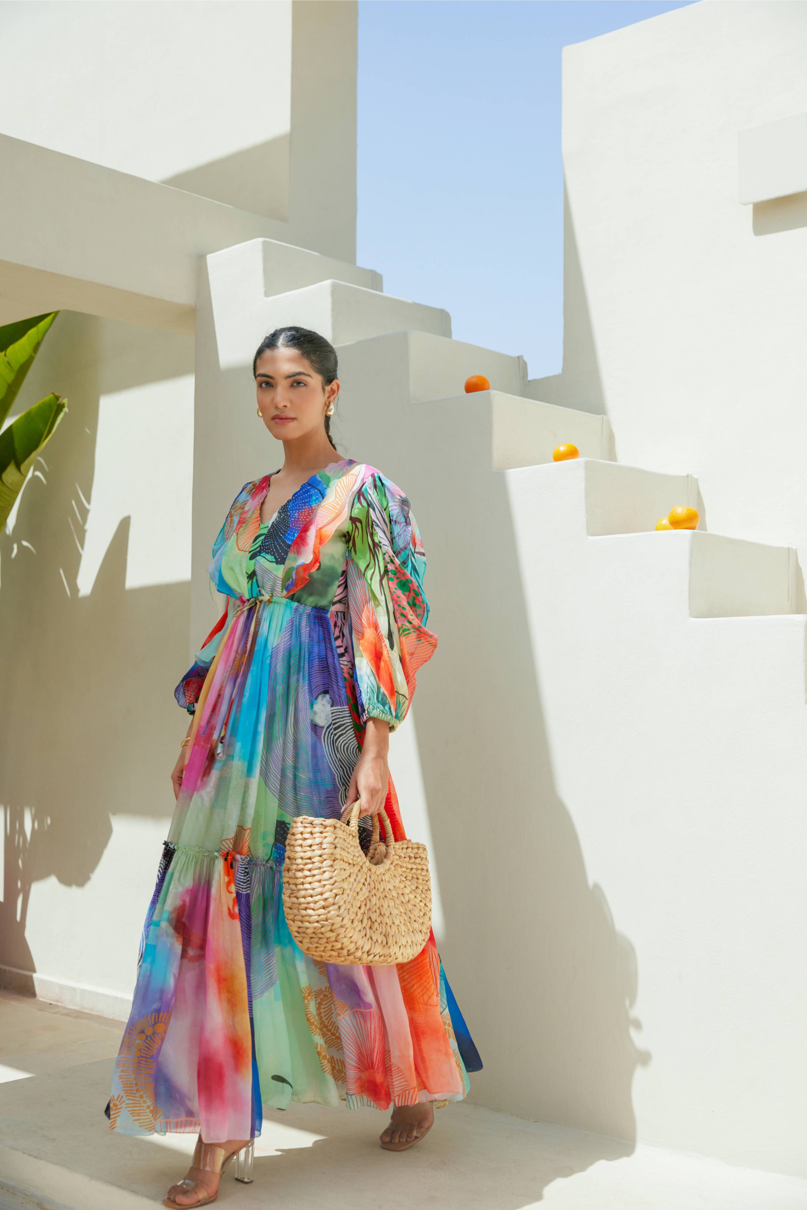 Tropical Dreamscape Maxi Dress