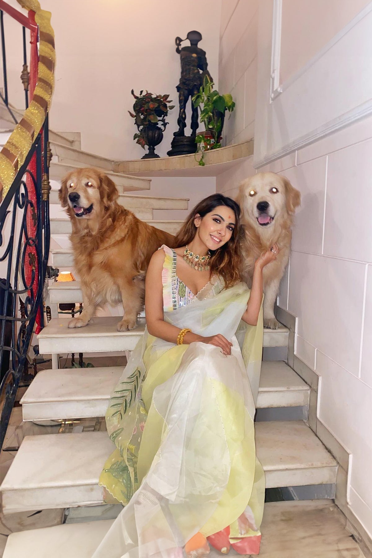 Mistscape Handpainted Saree