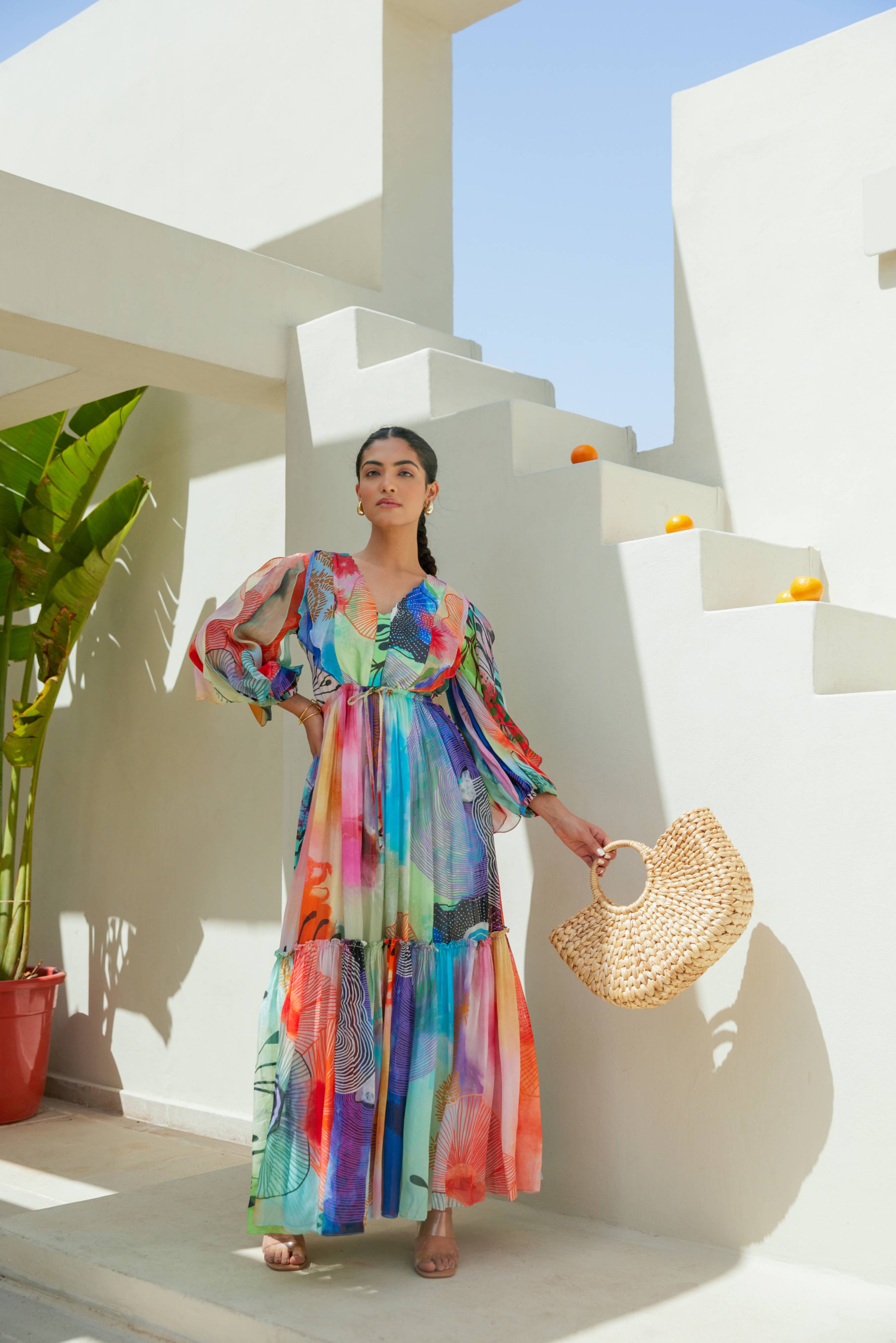 Tropical Dreamscape Maxi Dress