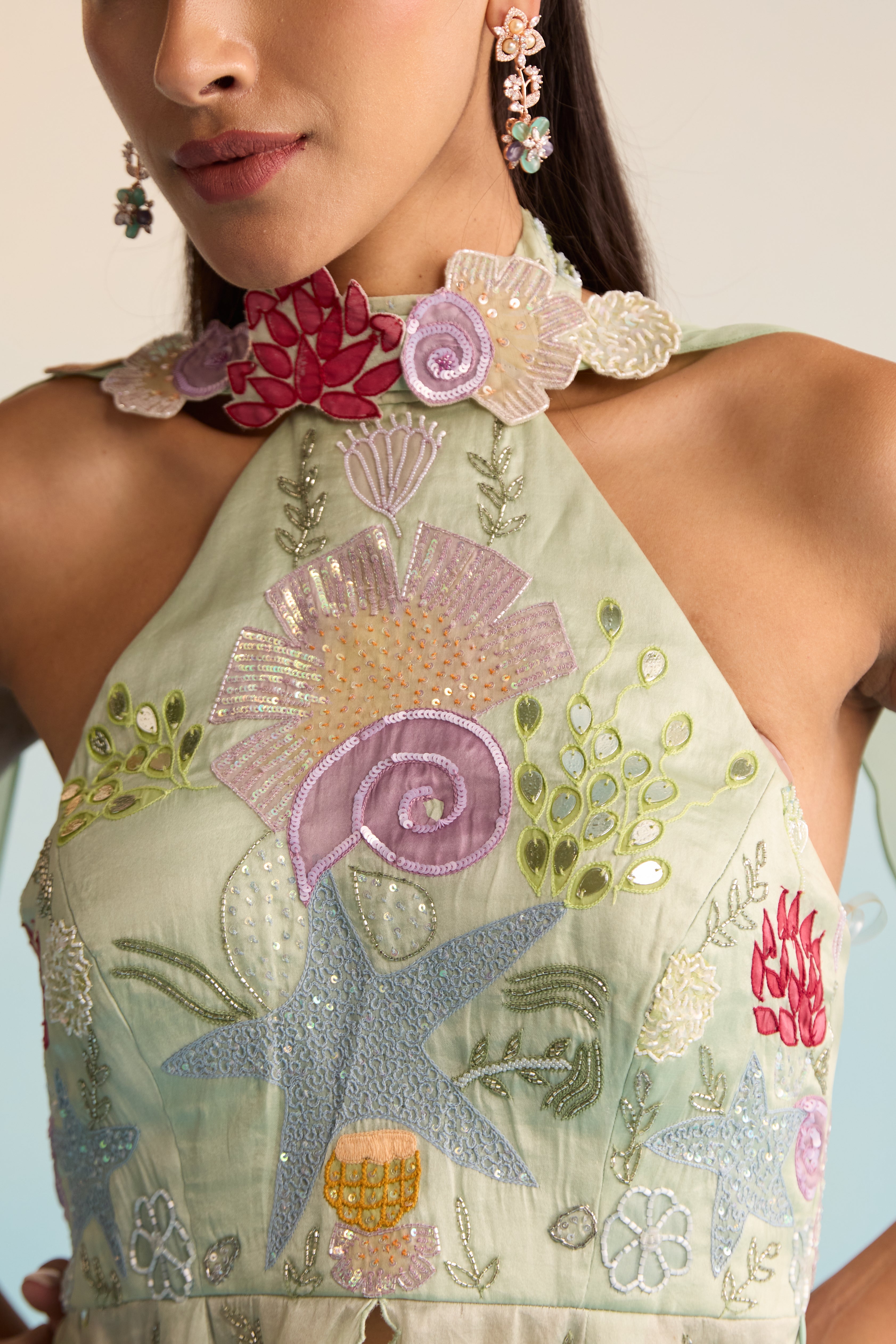 Ocean Breeze Sharara Set