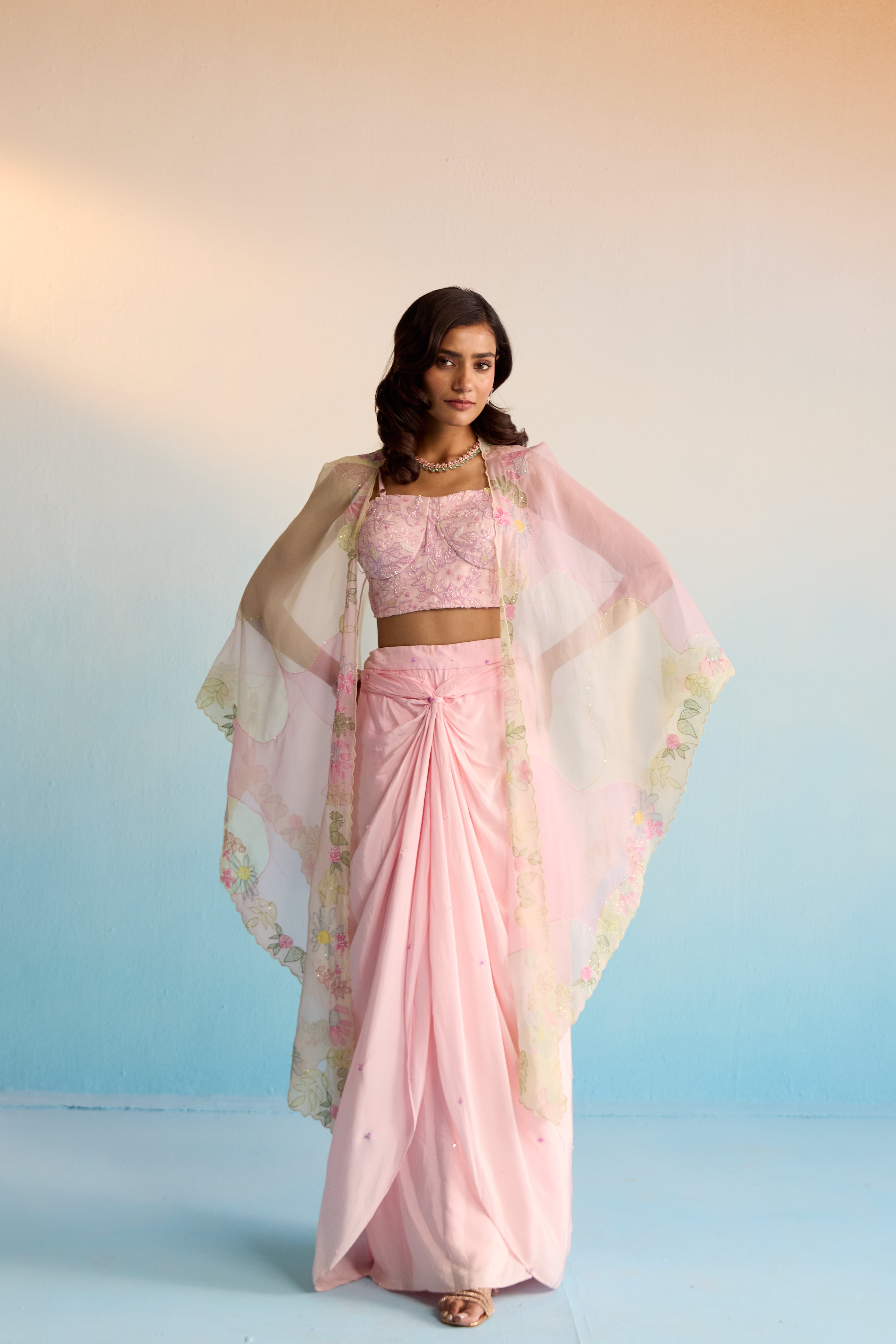 Vireya Cape And Skirt Set
