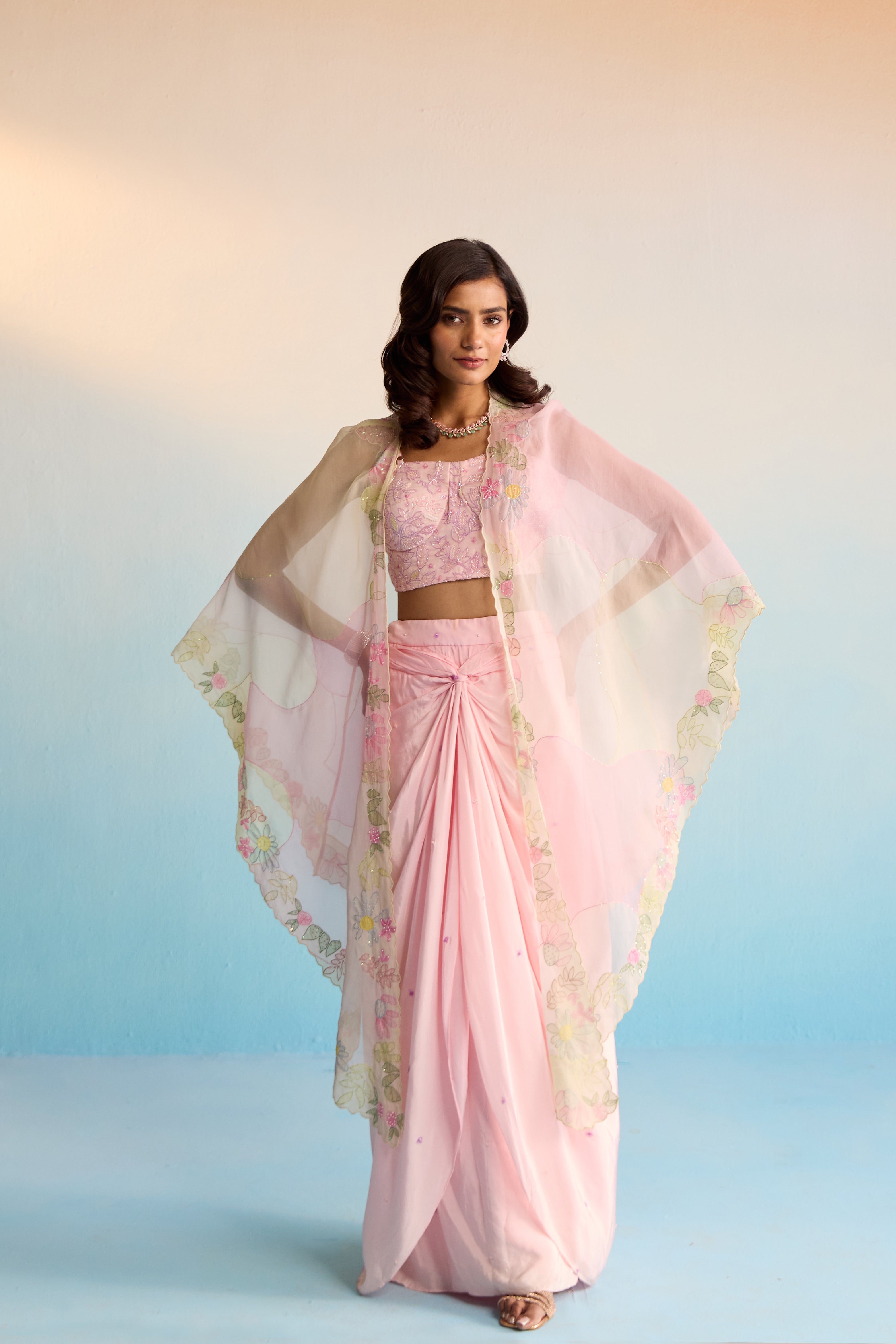 Vireya Cape And Skirt Set
