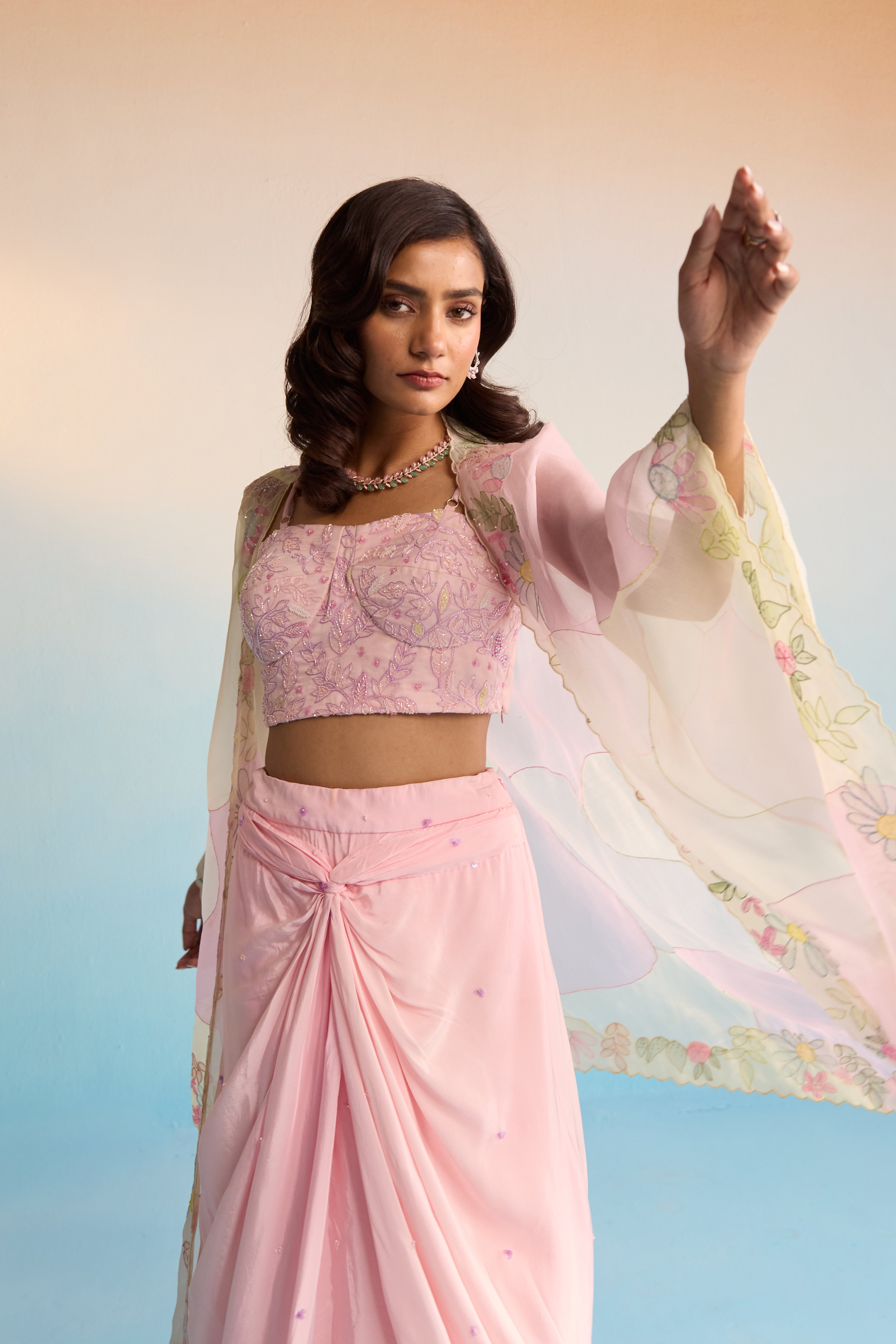 Vireya Cape And Skirt Set