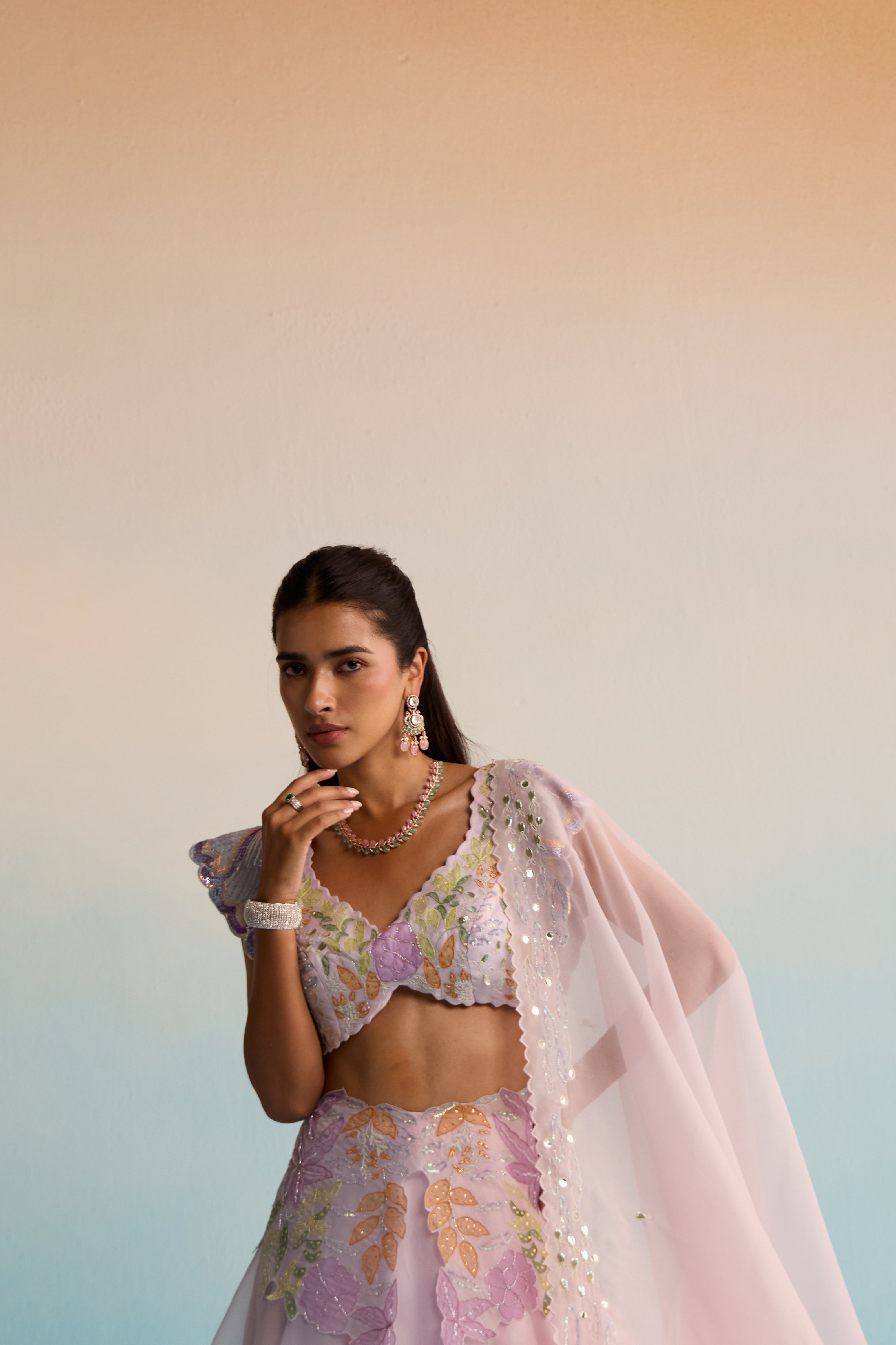 Sariyah Handpainted Lehenga