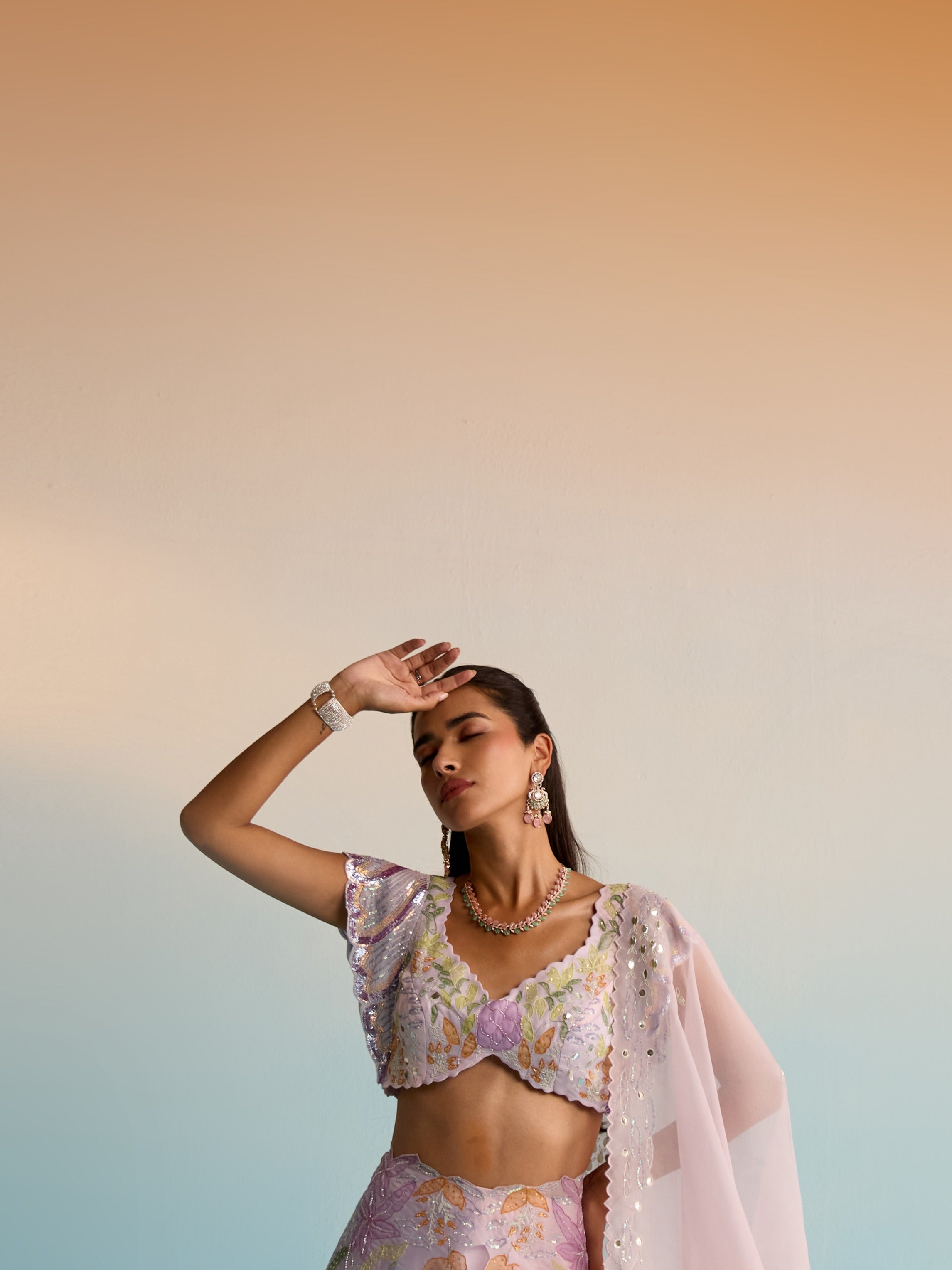 Sariyah Handpainted Lehenga