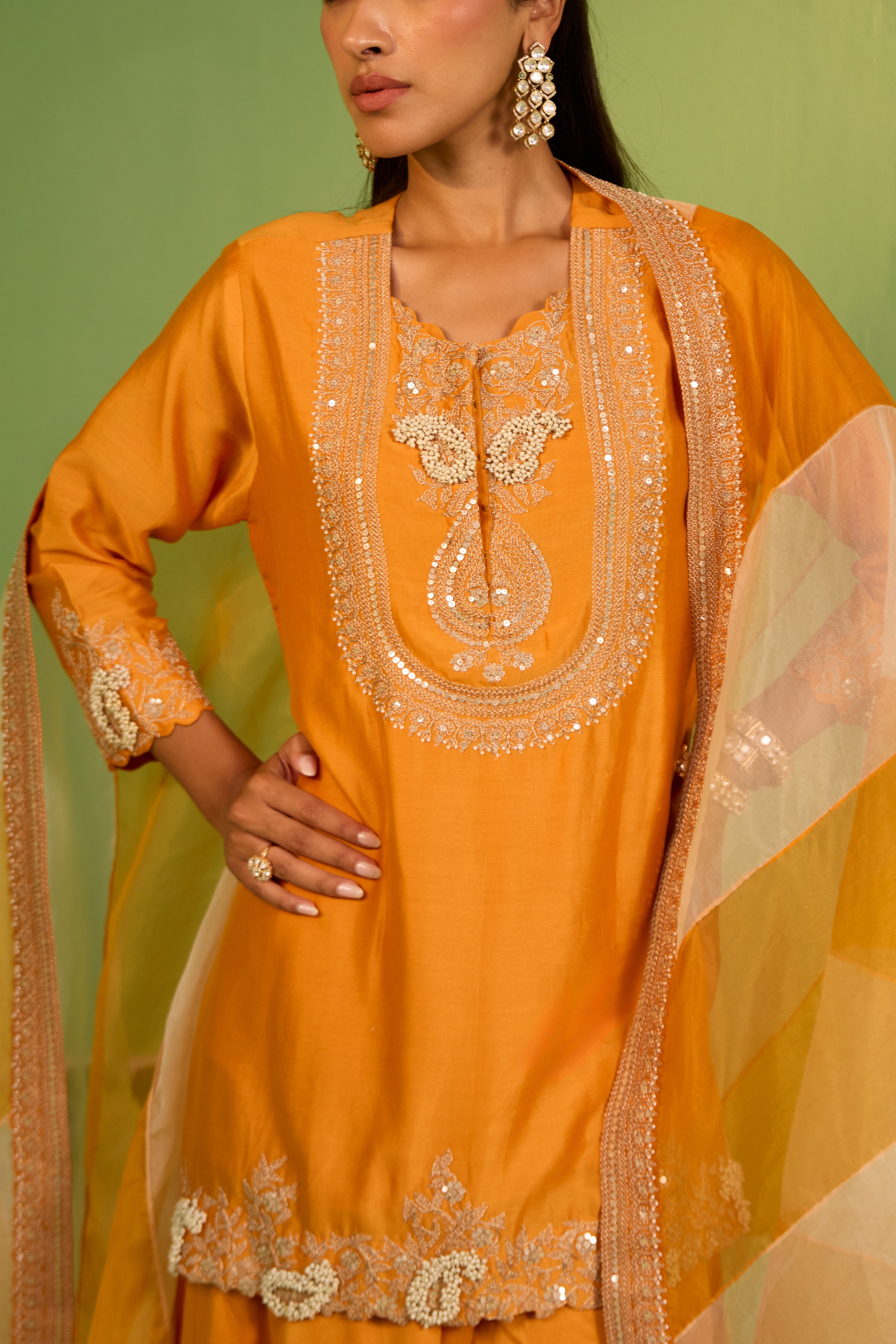 Saphira Chanderi Silk Sharara Set