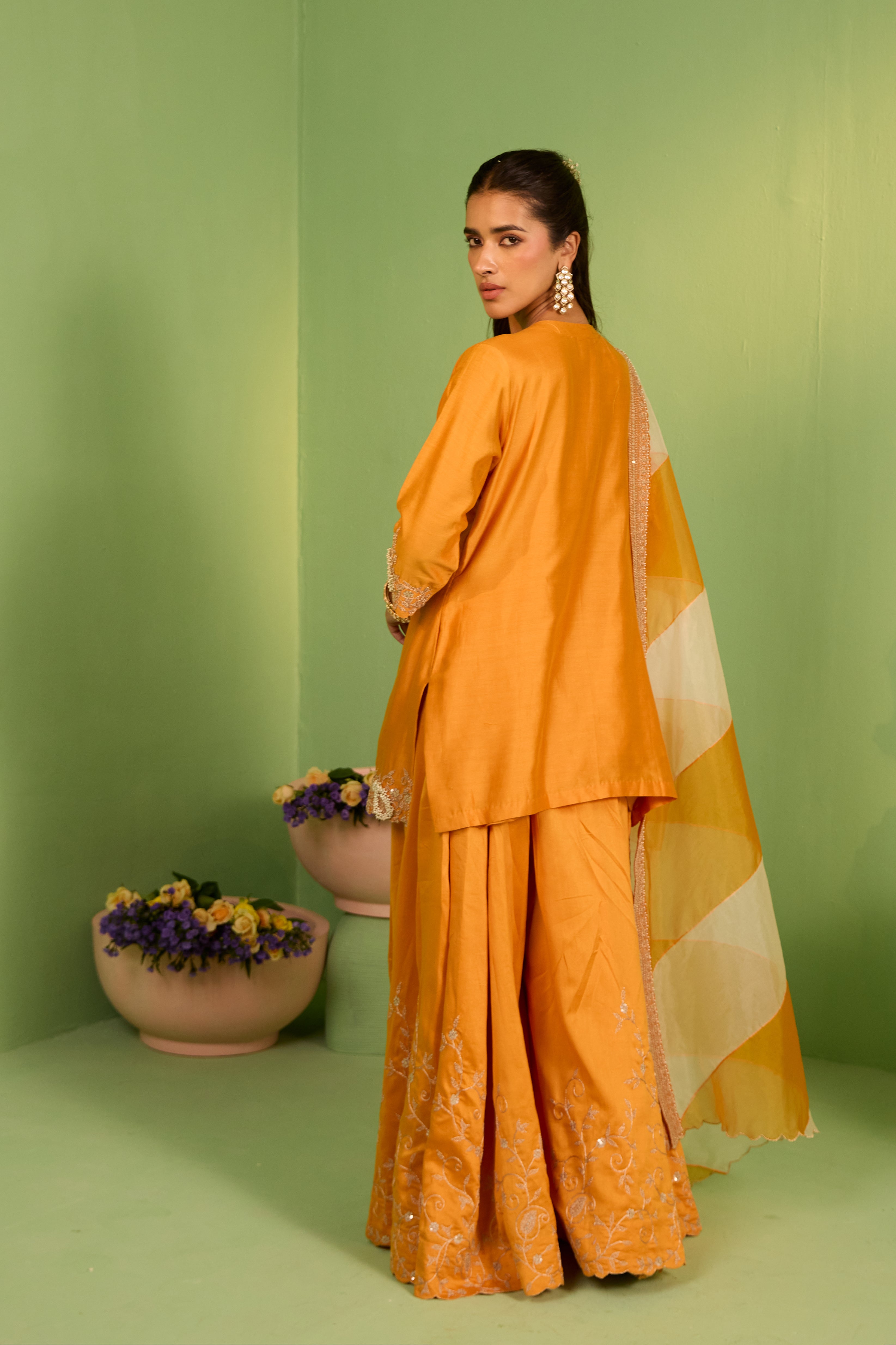 Saphira Chanderi Silk Sharara Set