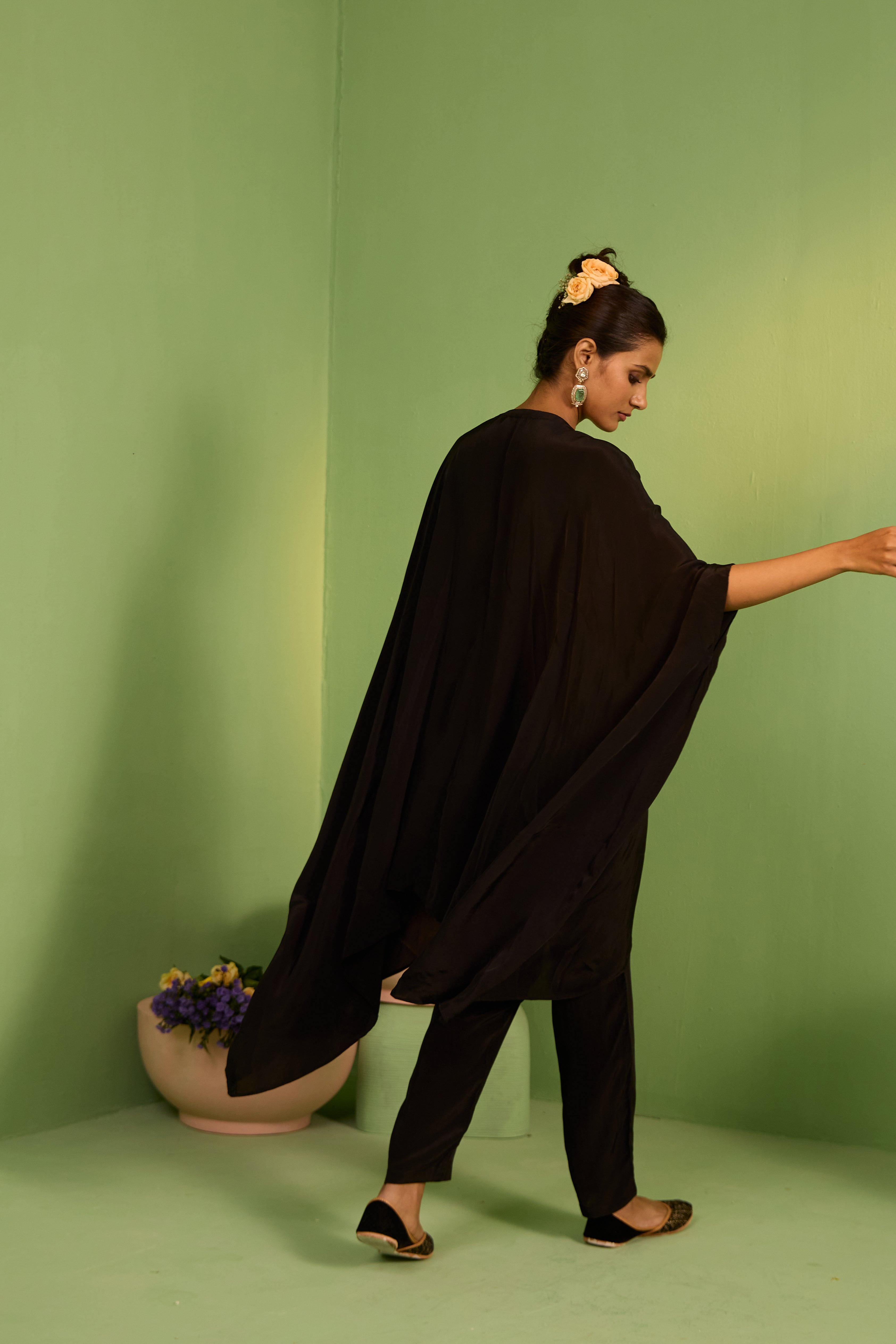Mahala Black Kaftan Set
