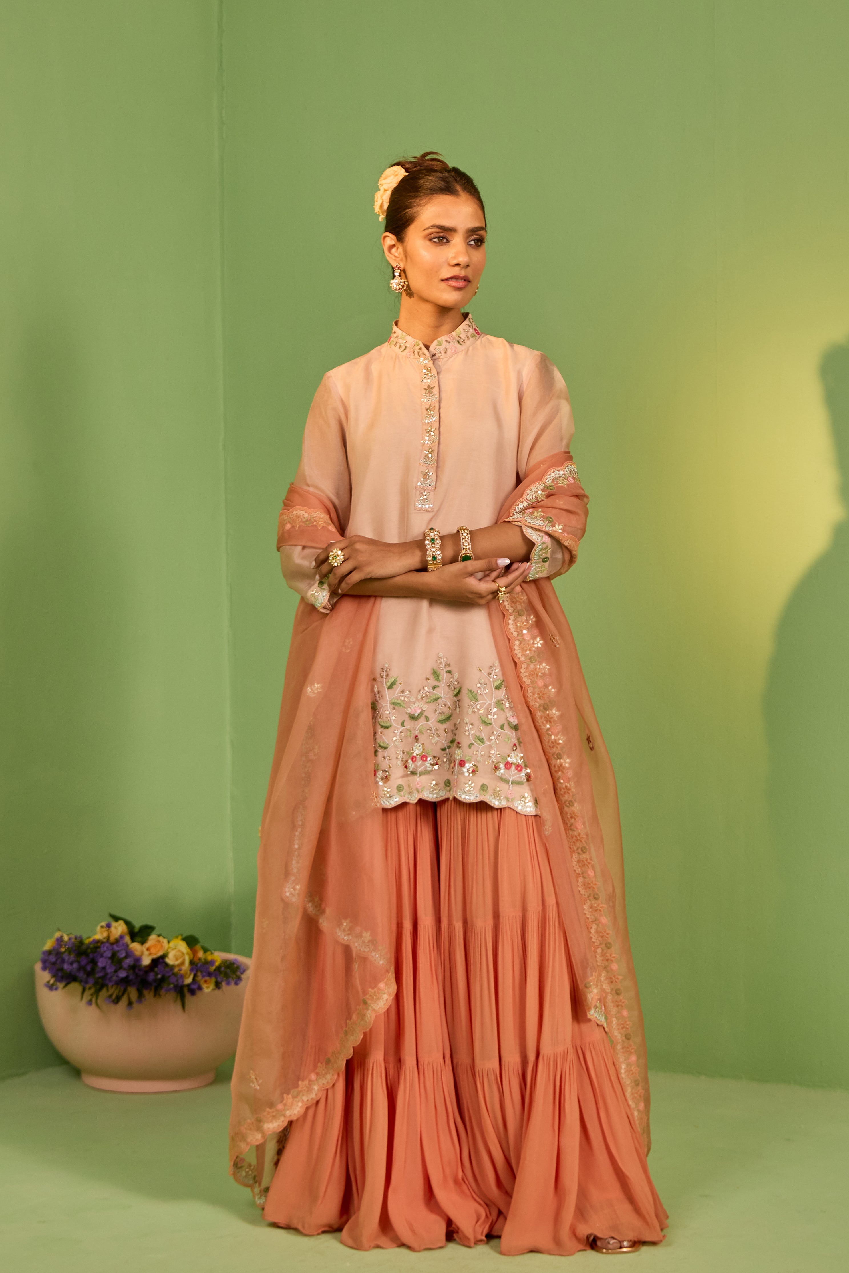 Anisa Gota Patti Sharara Set