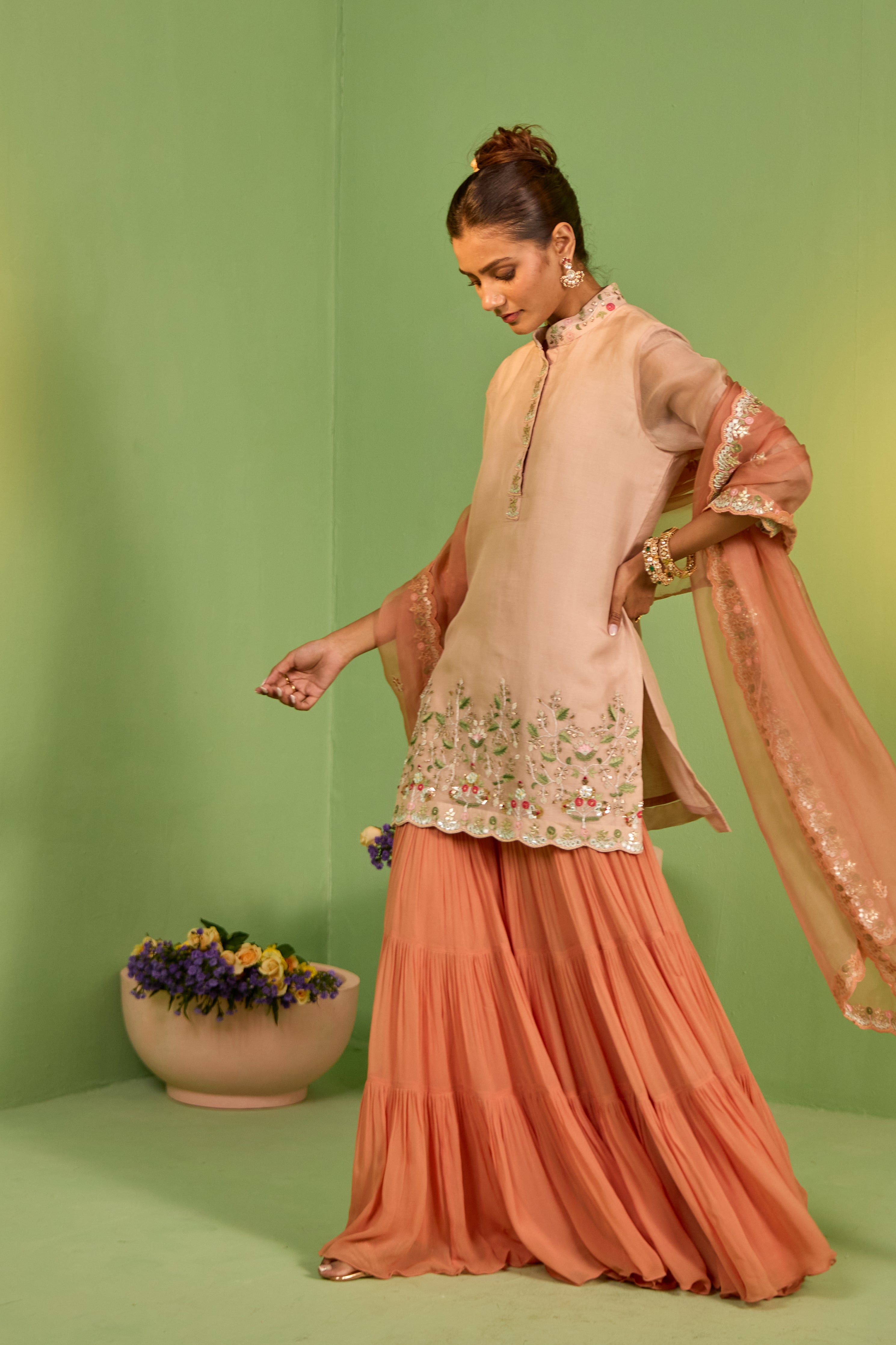 Anisa Gota Patti Sharara Set