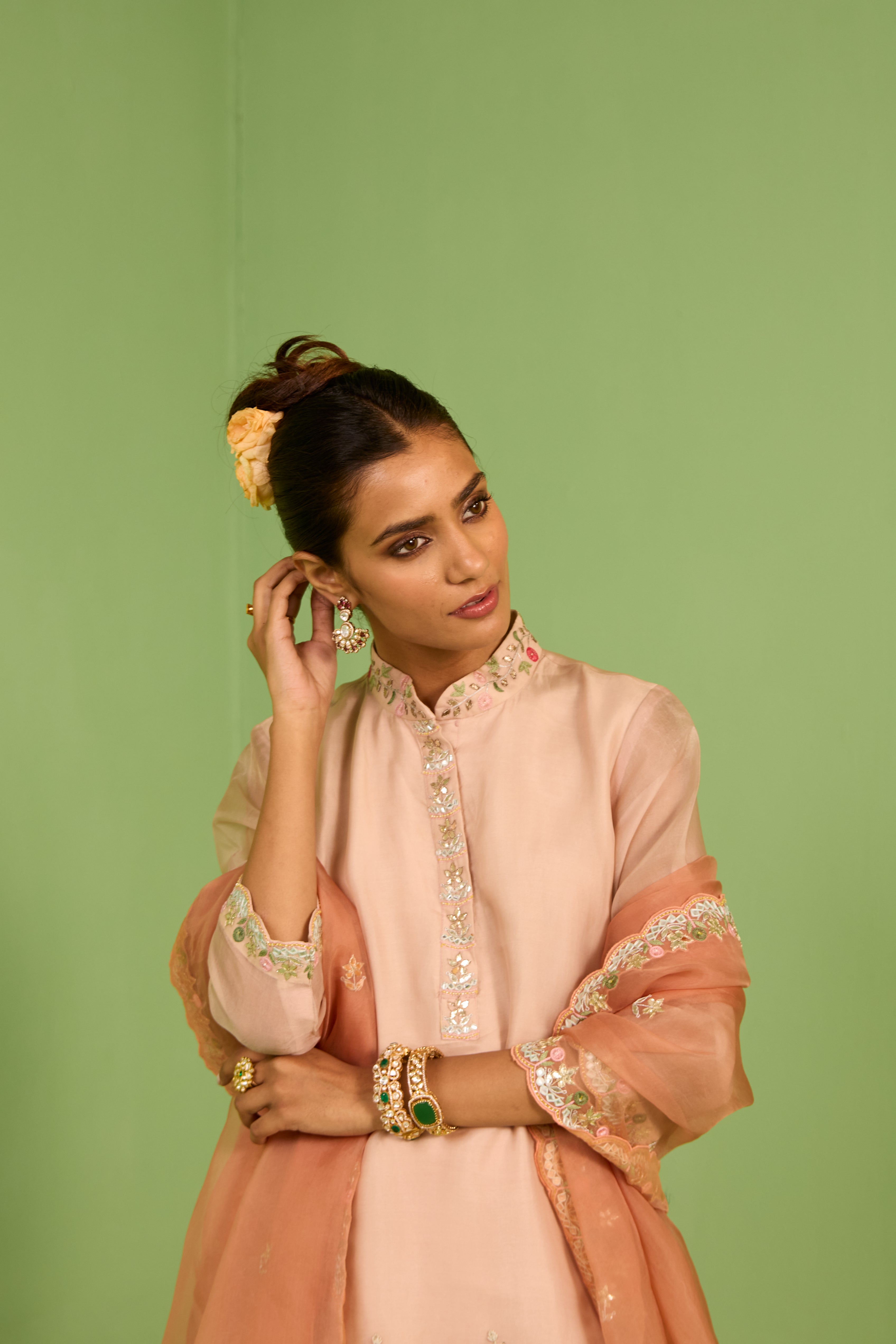 Anisa Gota Patti Sharara Set