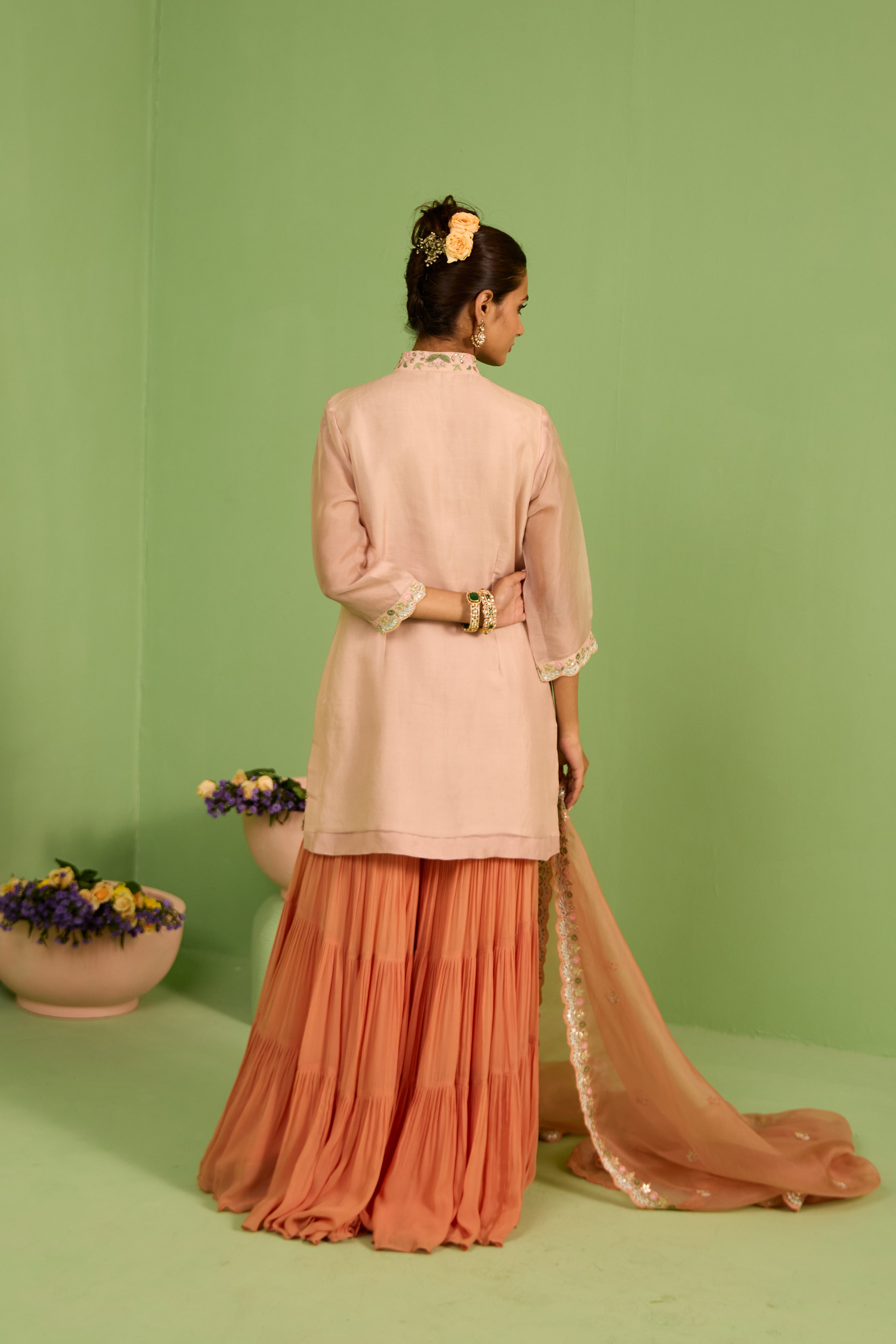 Anisa Gota Patti Sharara Set