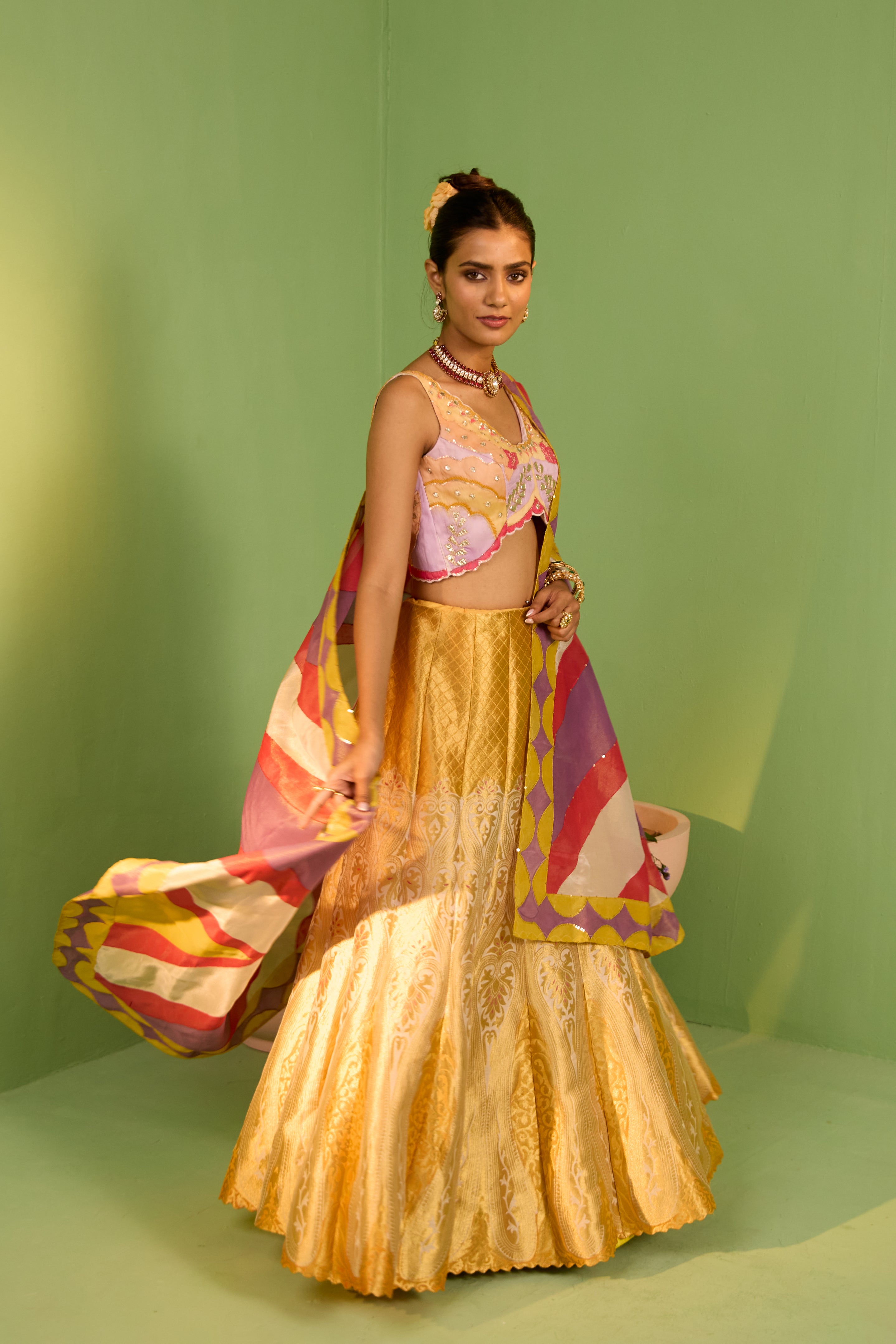 Noori Banarasi Silk Lehenga Set