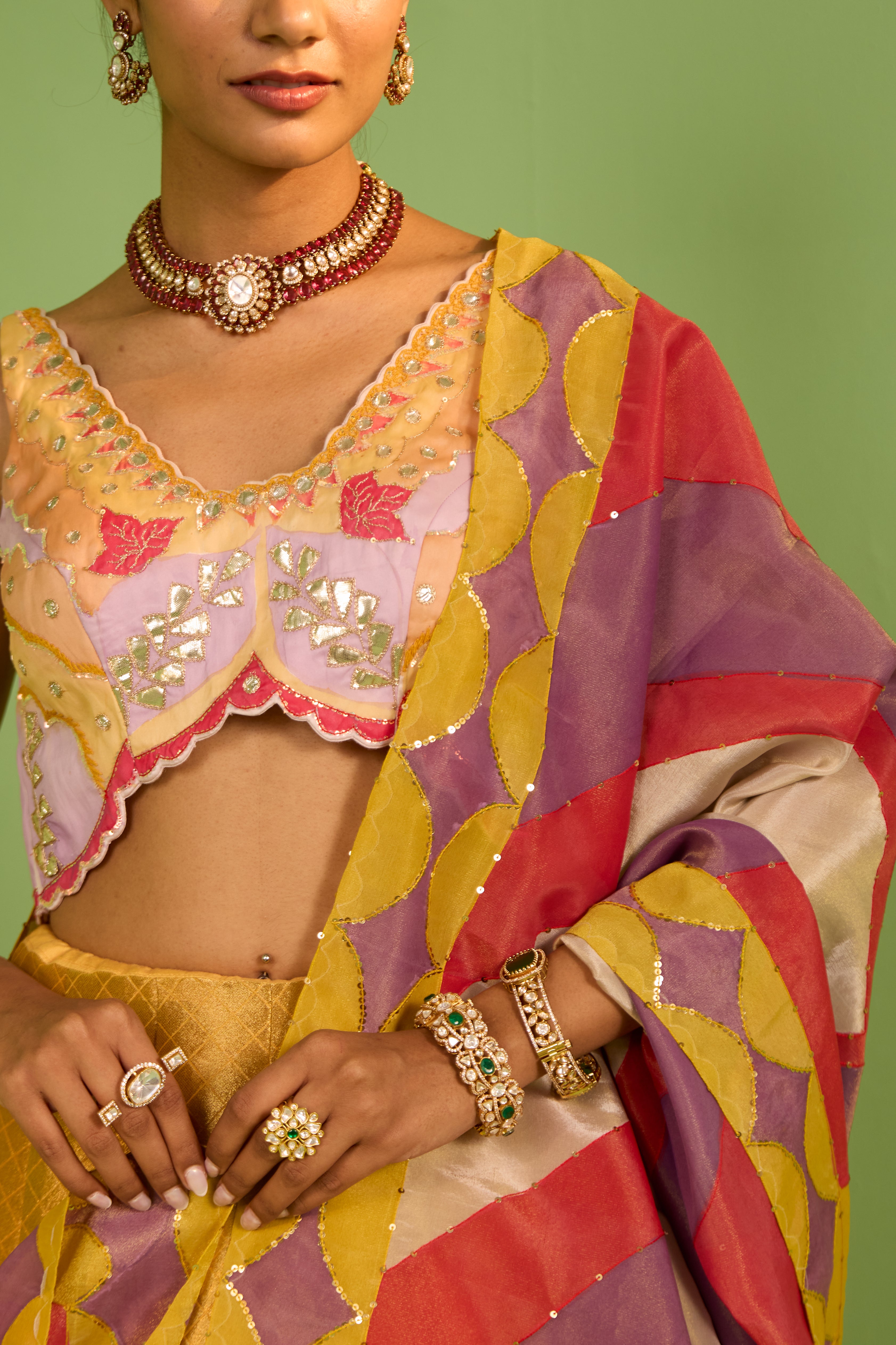 Noori Banarasi Silk Lehenga Set