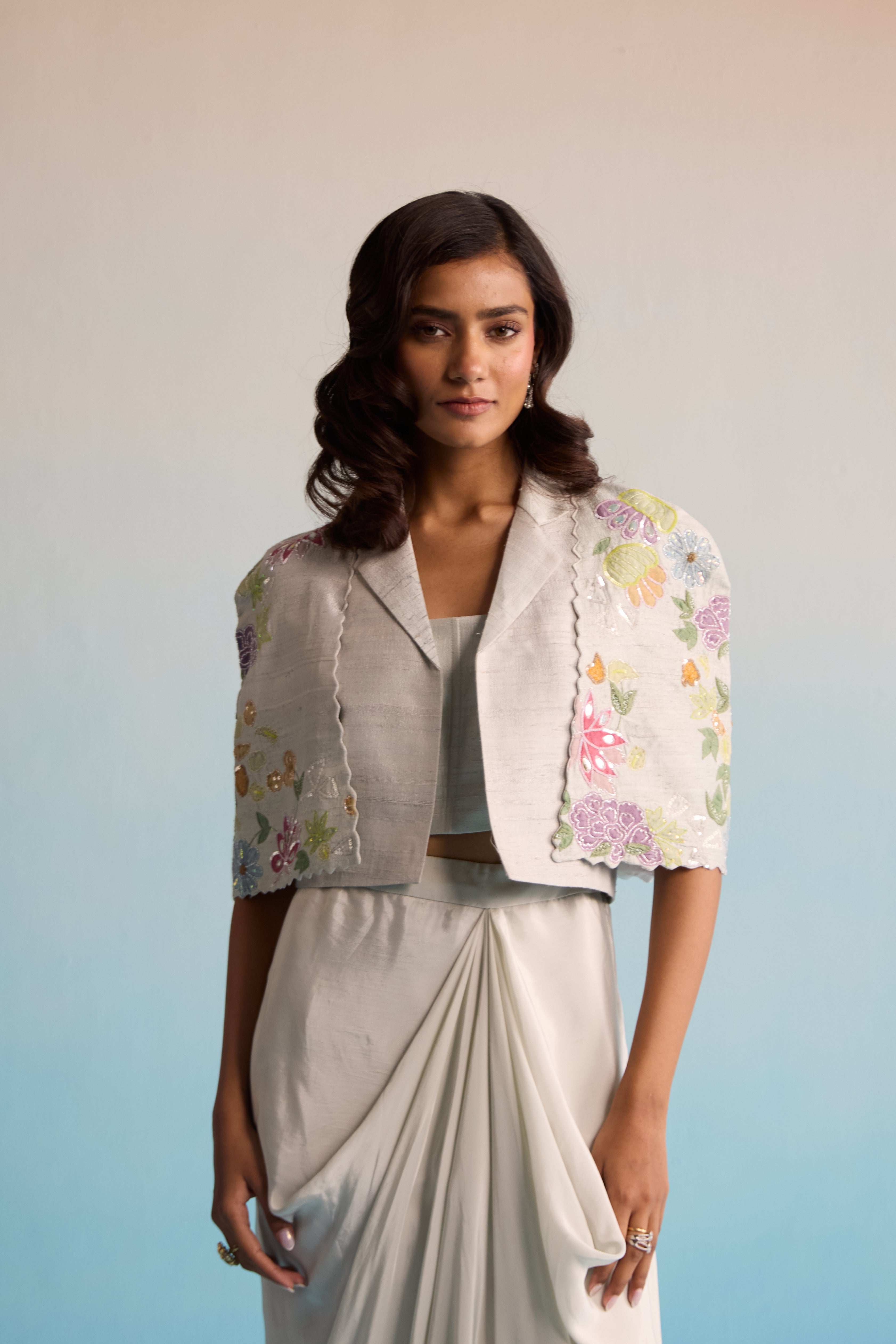 Aroha Skirt And Jacket Set