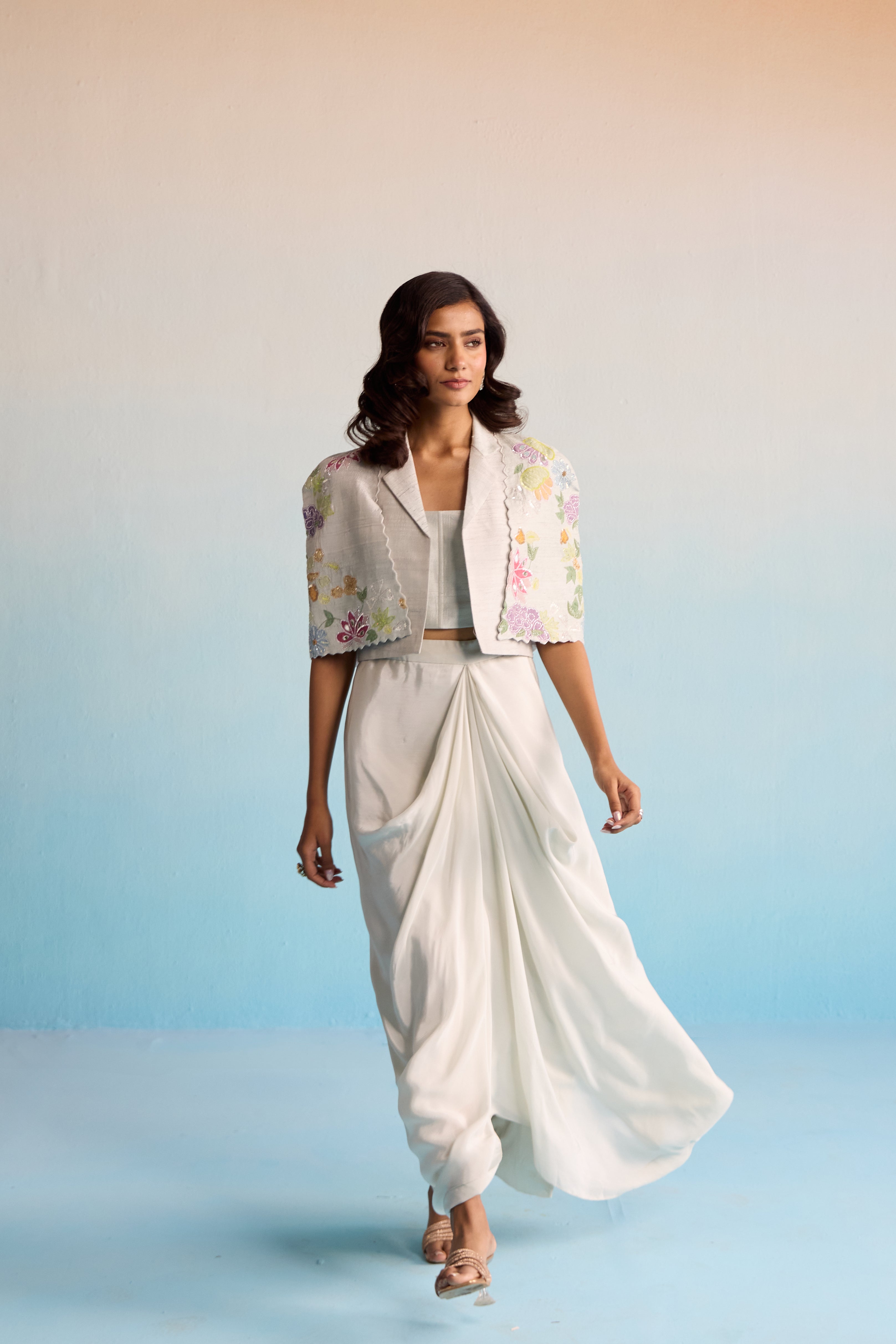 Aroha Skirt And Jacket Set