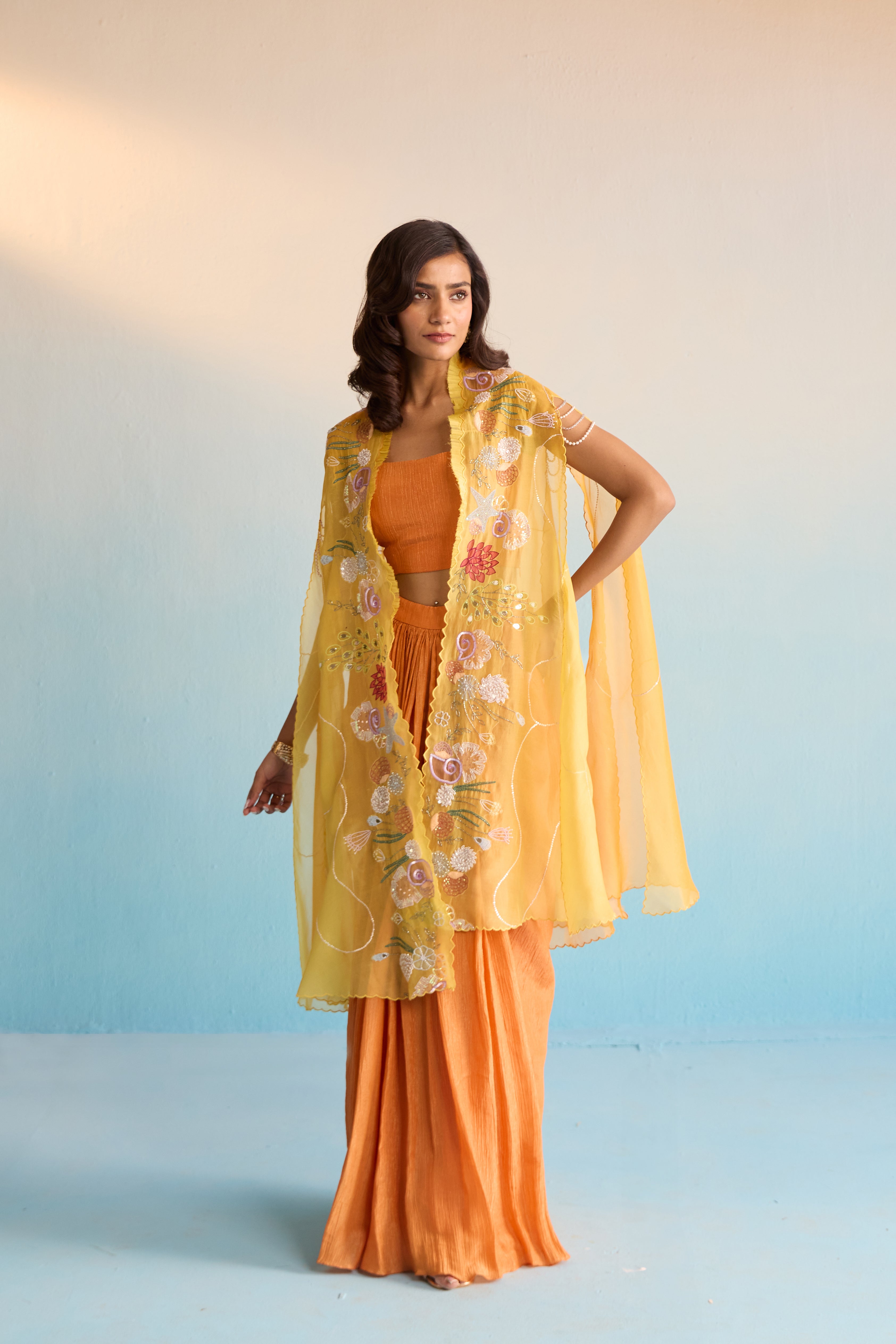 Orania Cape And Skirt Set
