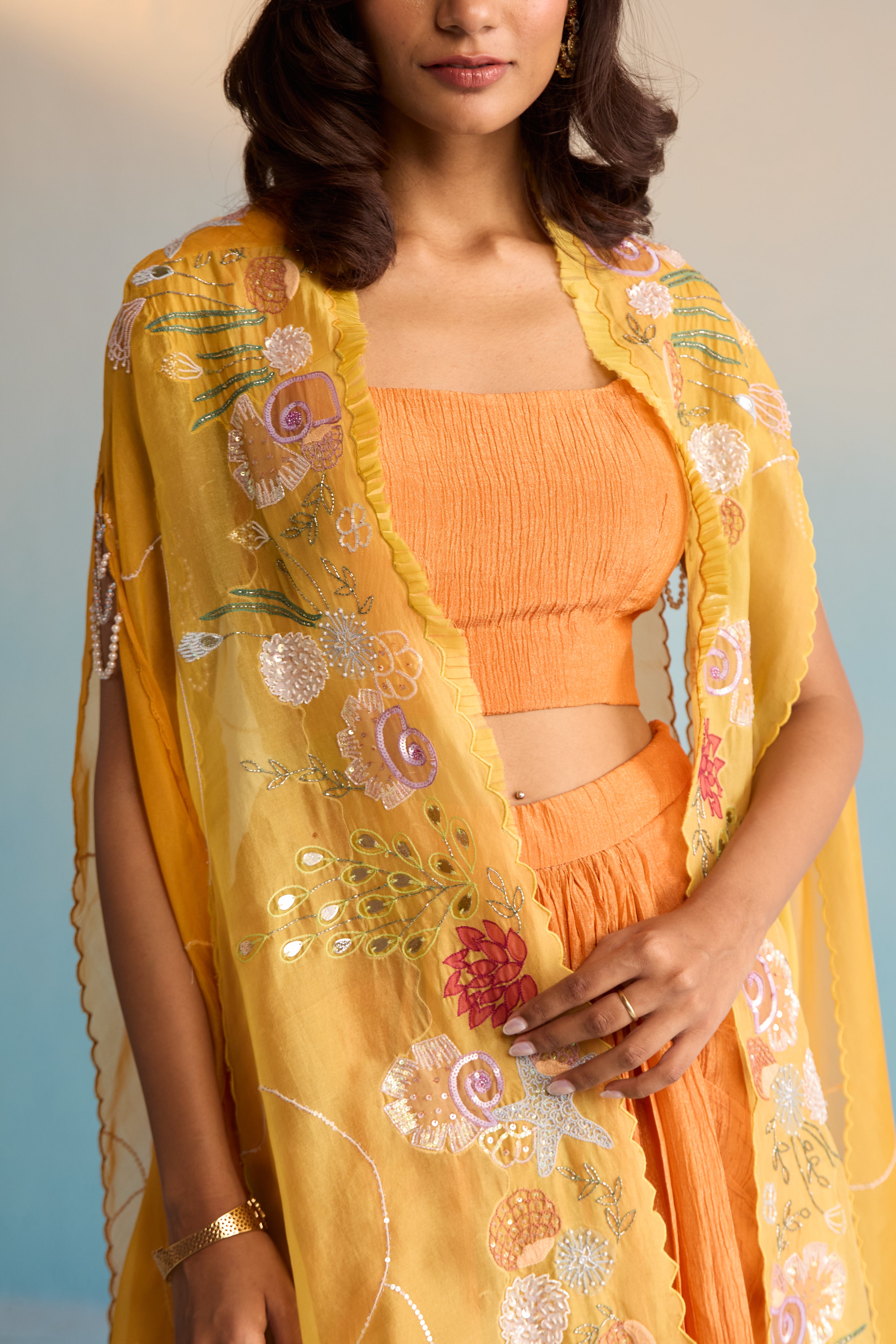 Orania Cape And Skirt Set