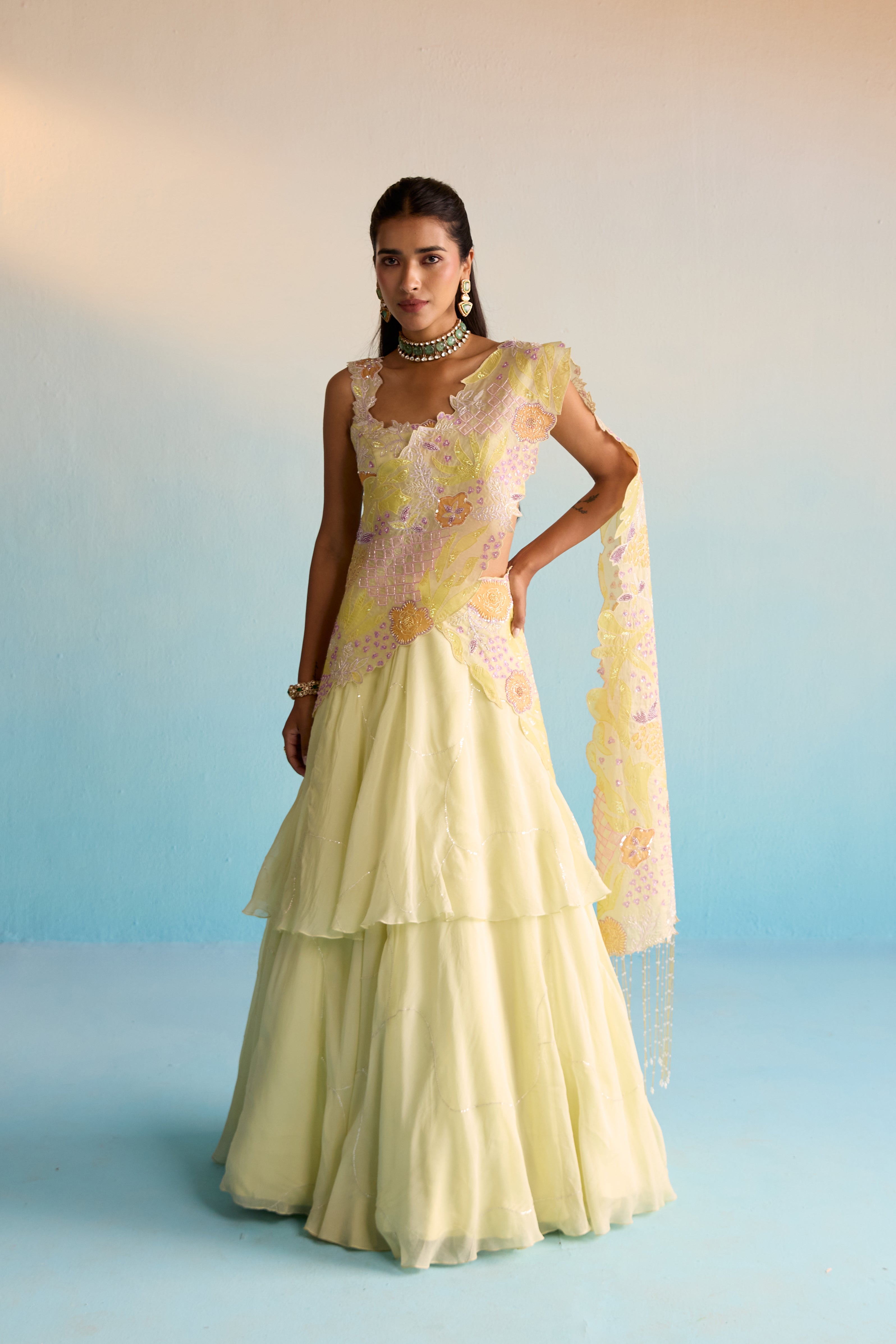 Ishya Organza Lehenga Set
