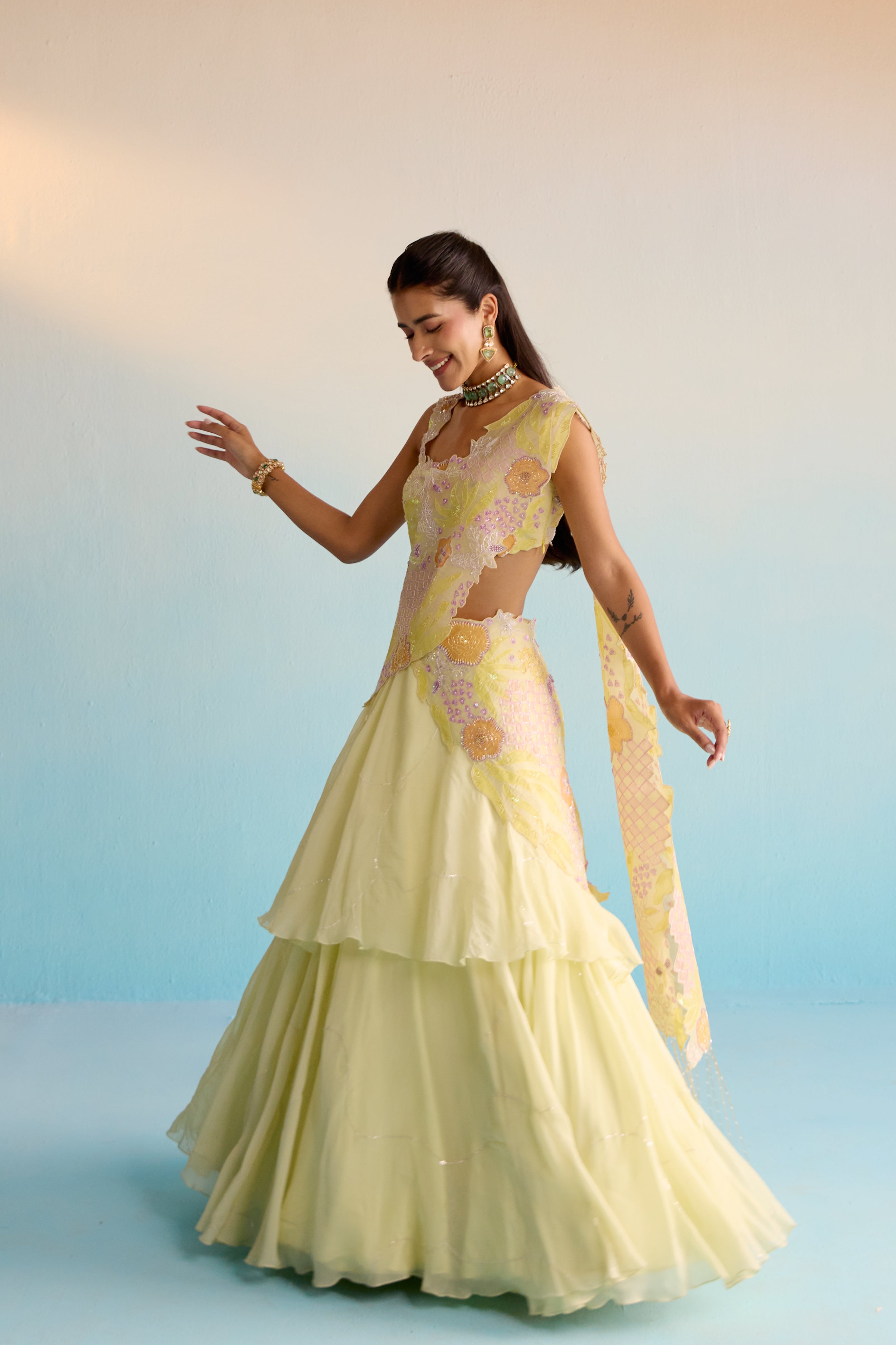 Ishya Organza Lehenga Set