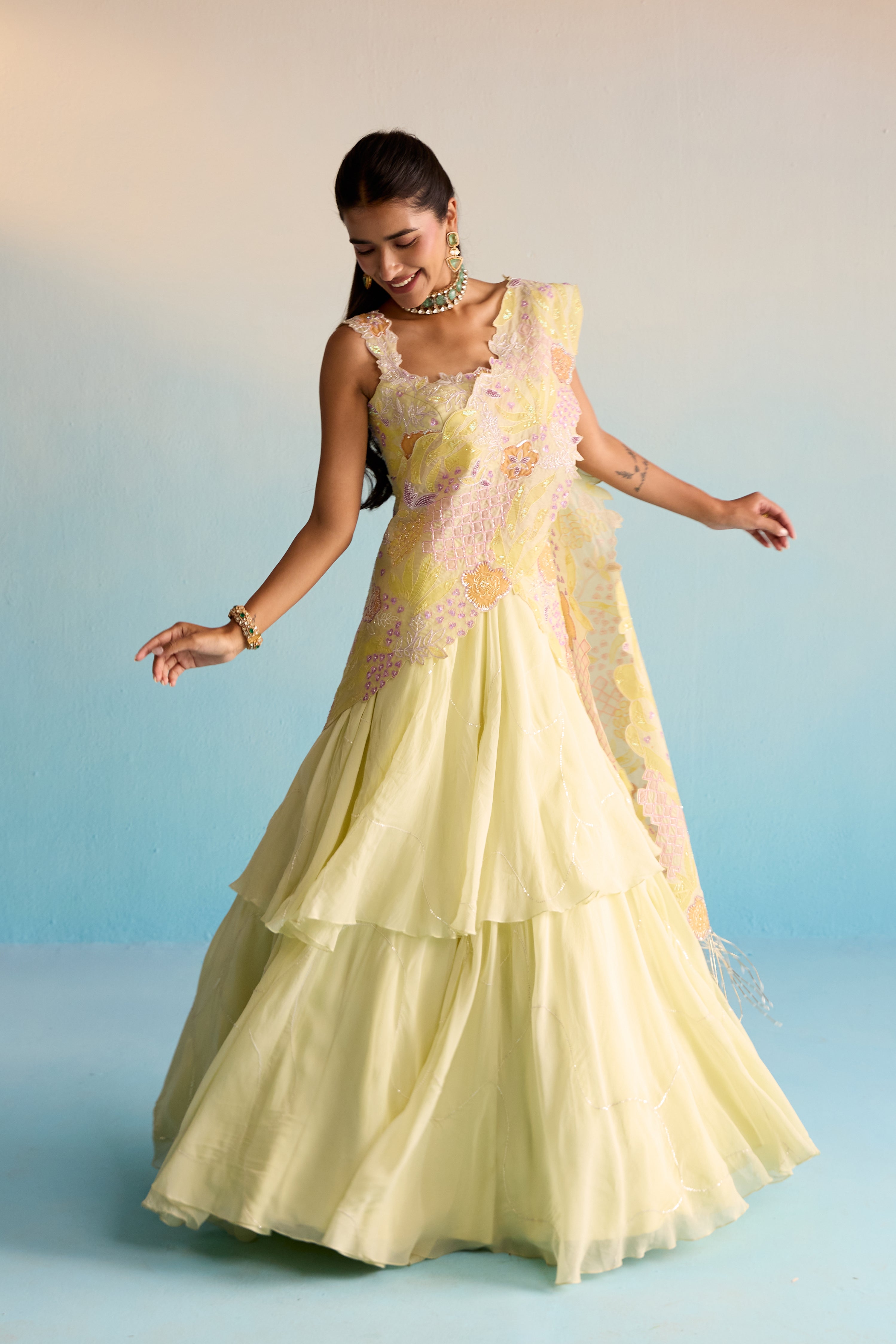 Ishya Organza Lehenga Set