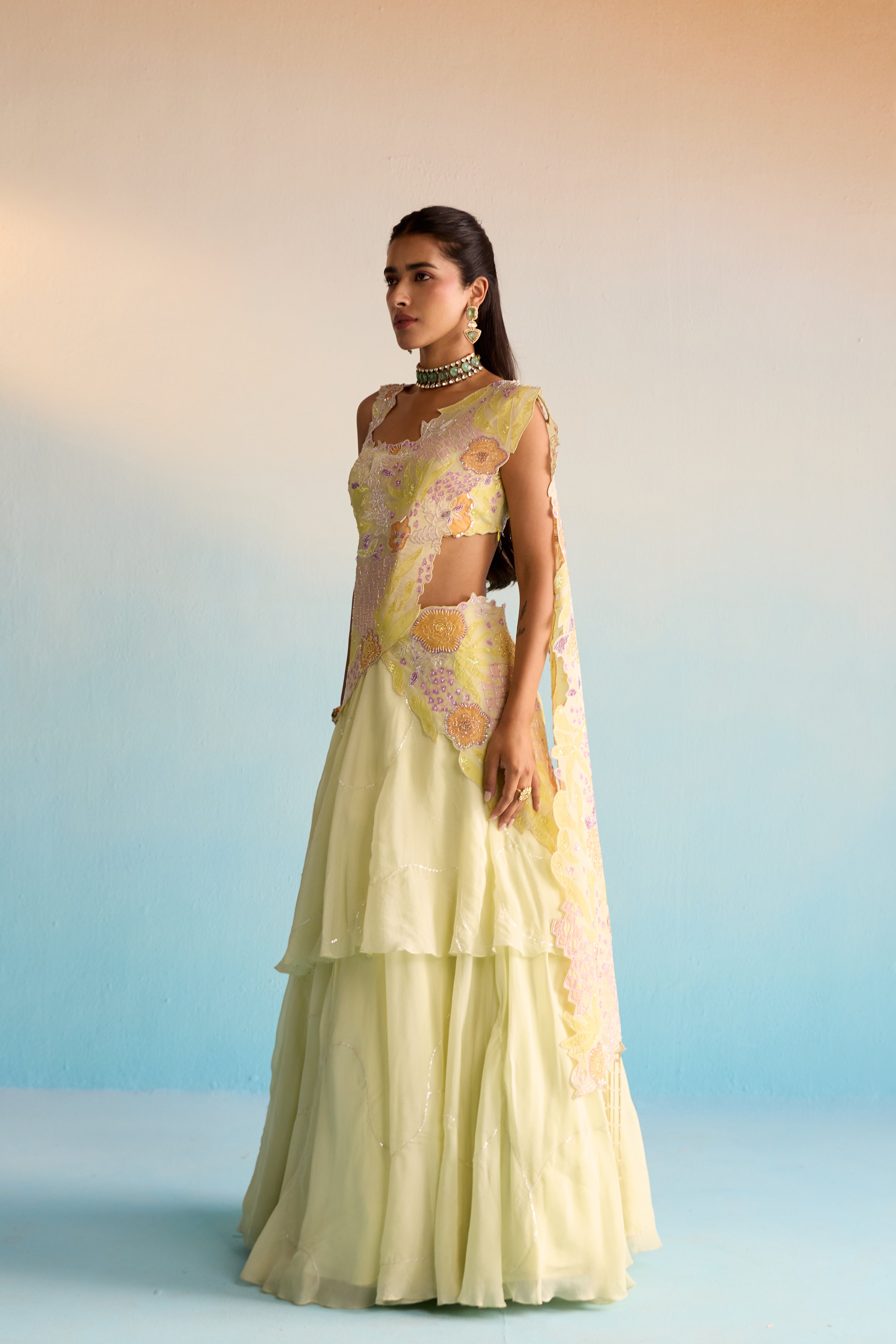 Ishya Organza Lehenga Set