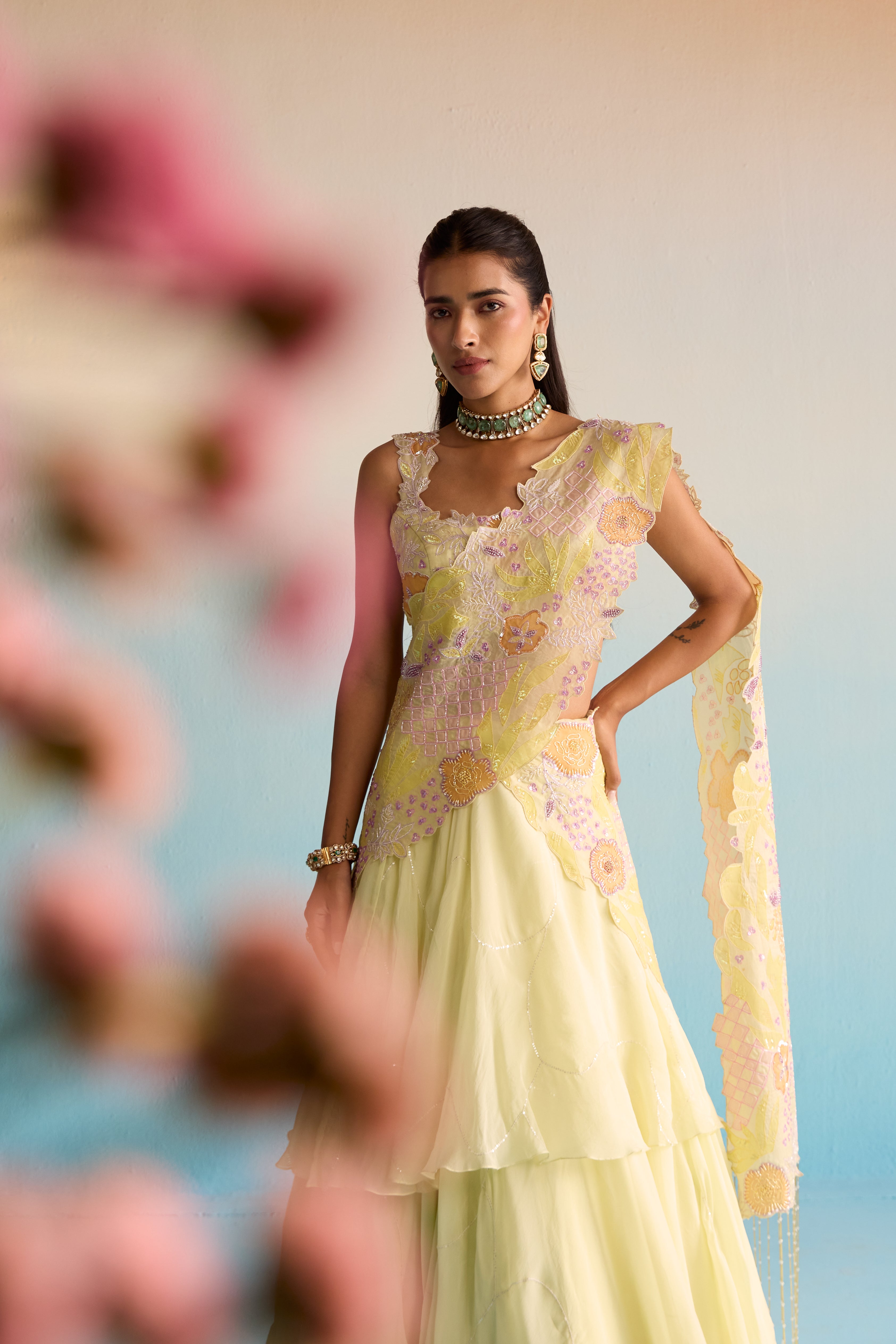 Ishya Organza Lehenga Set