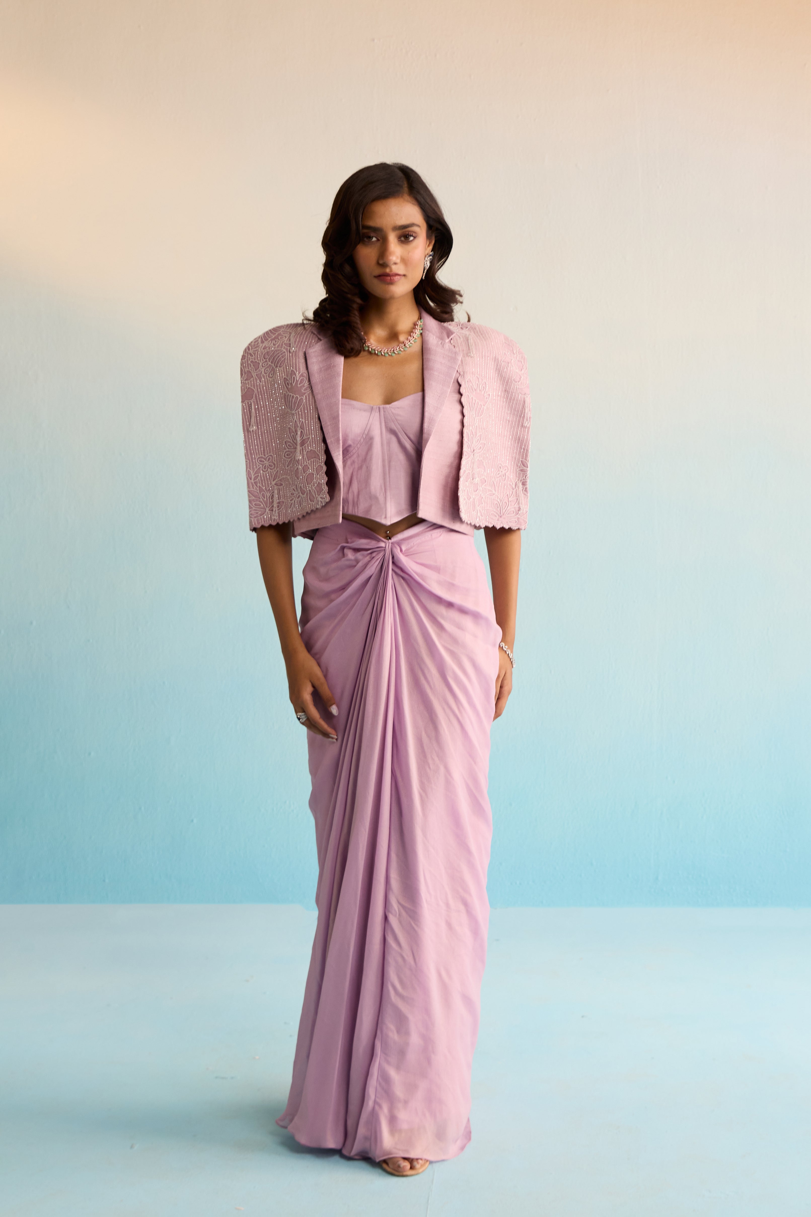 Velany Cape And Skirt Set
