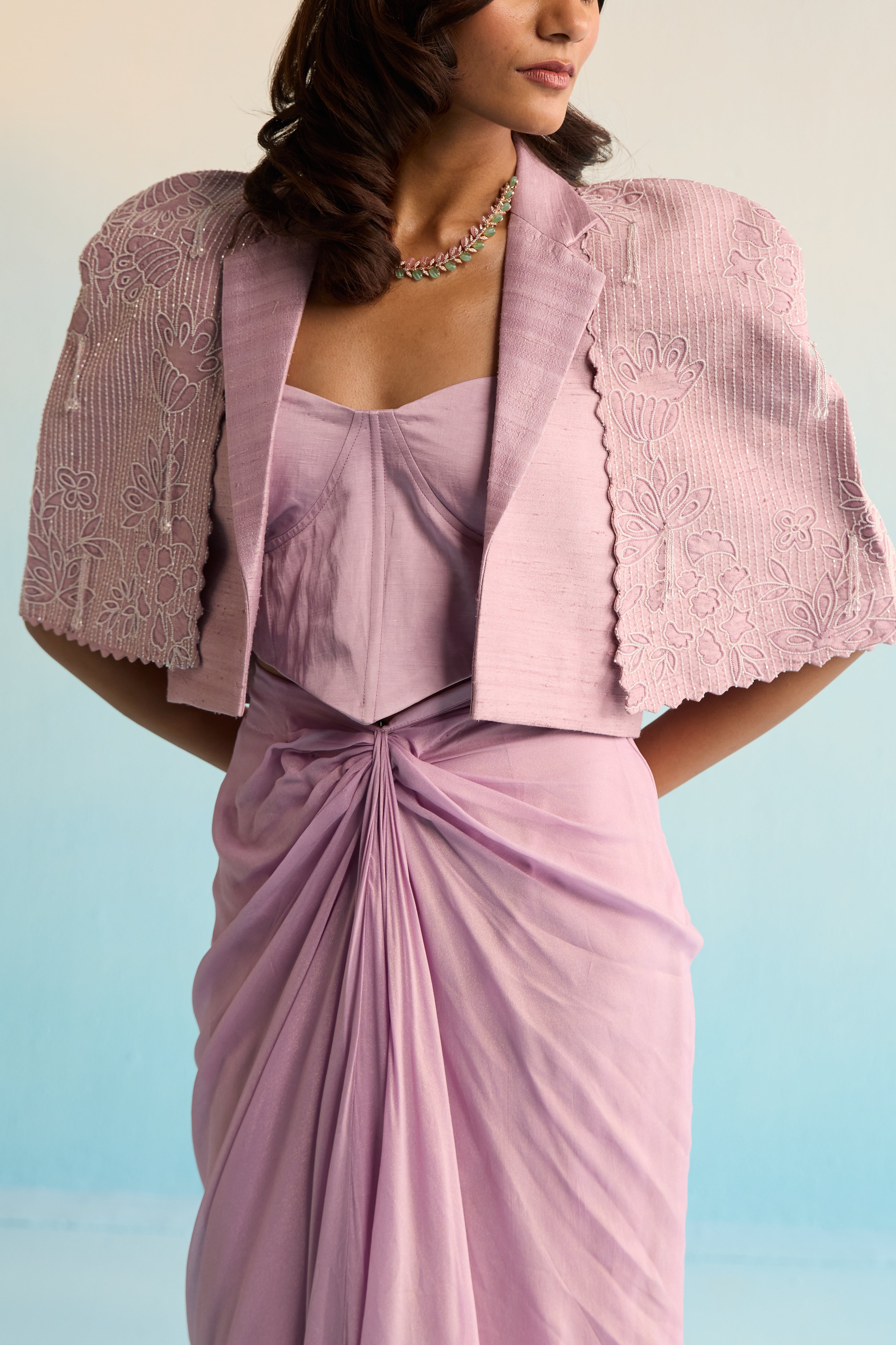 Velany Cape And Skirt Set